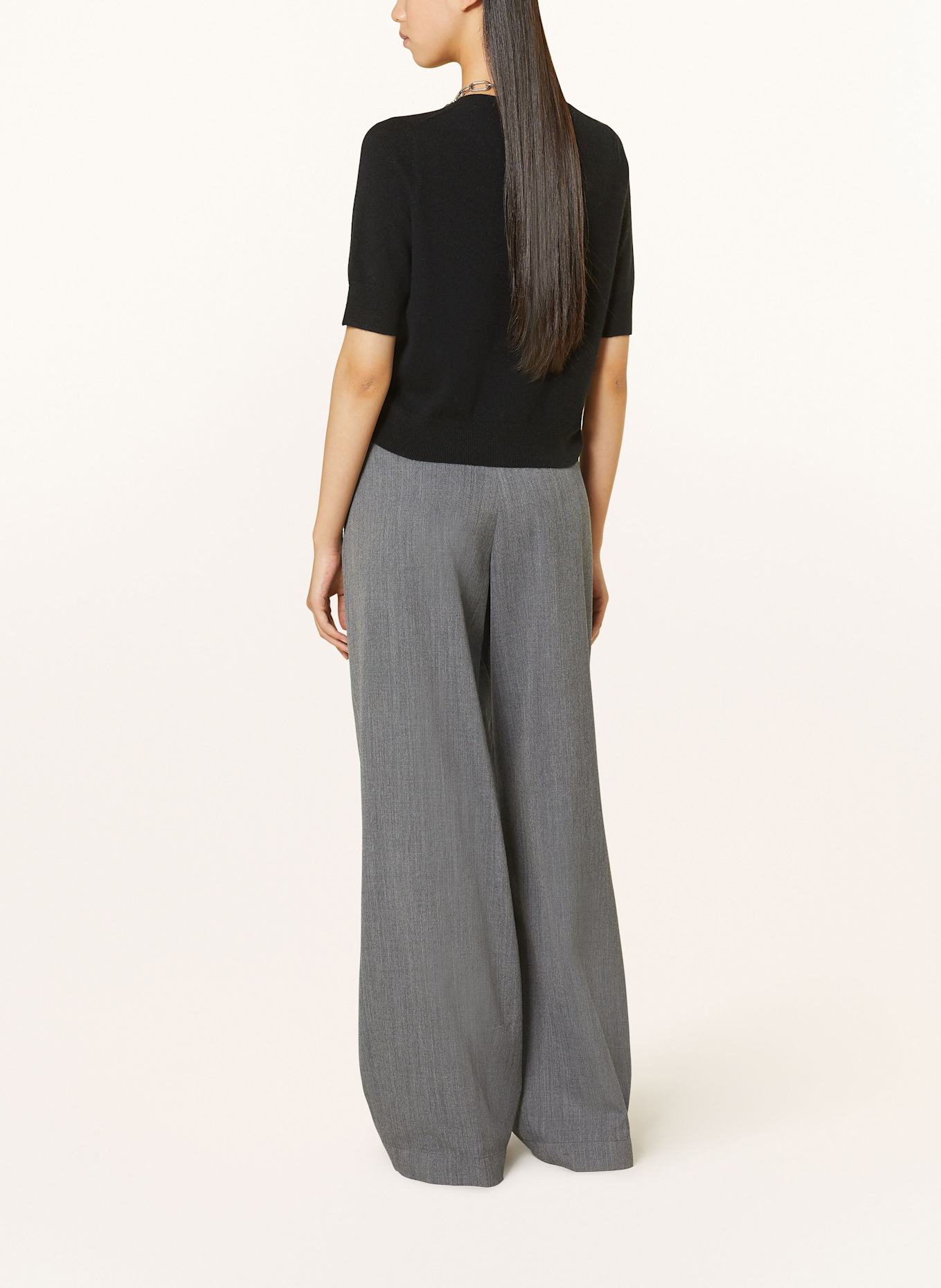 MRS & HUGS Strickshirt aus Cashmere: SCHWARZ