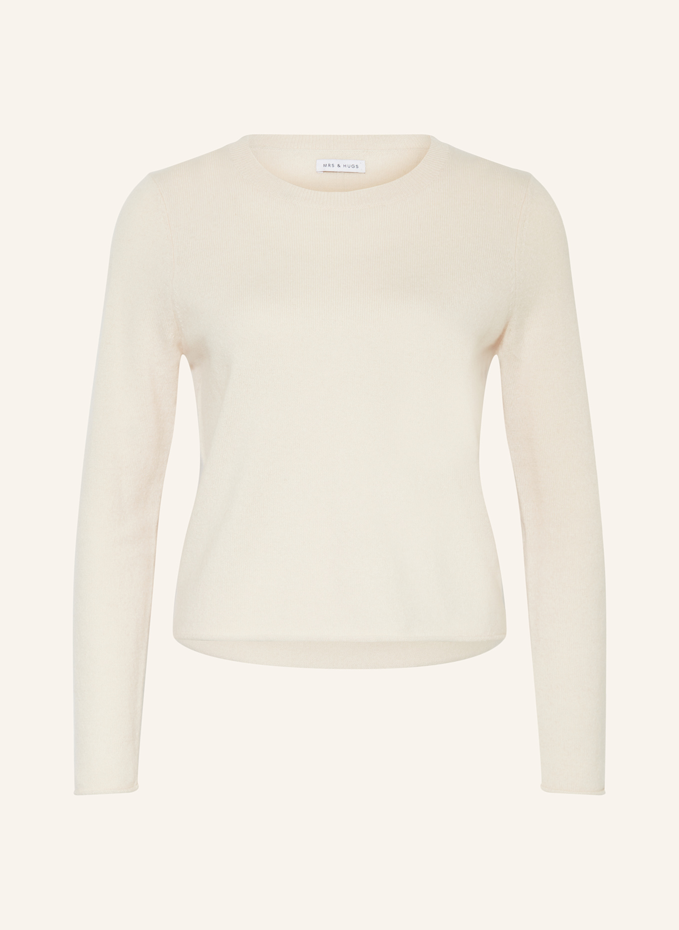 MRS & HUGS Cashmere-Pullover: ECRU