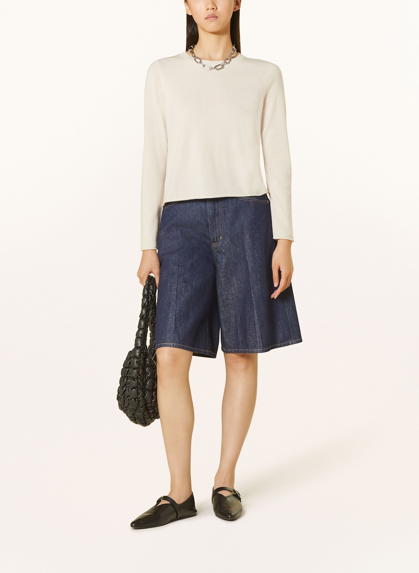 MRS & HUGS Cashmere-Pullover: ECRU