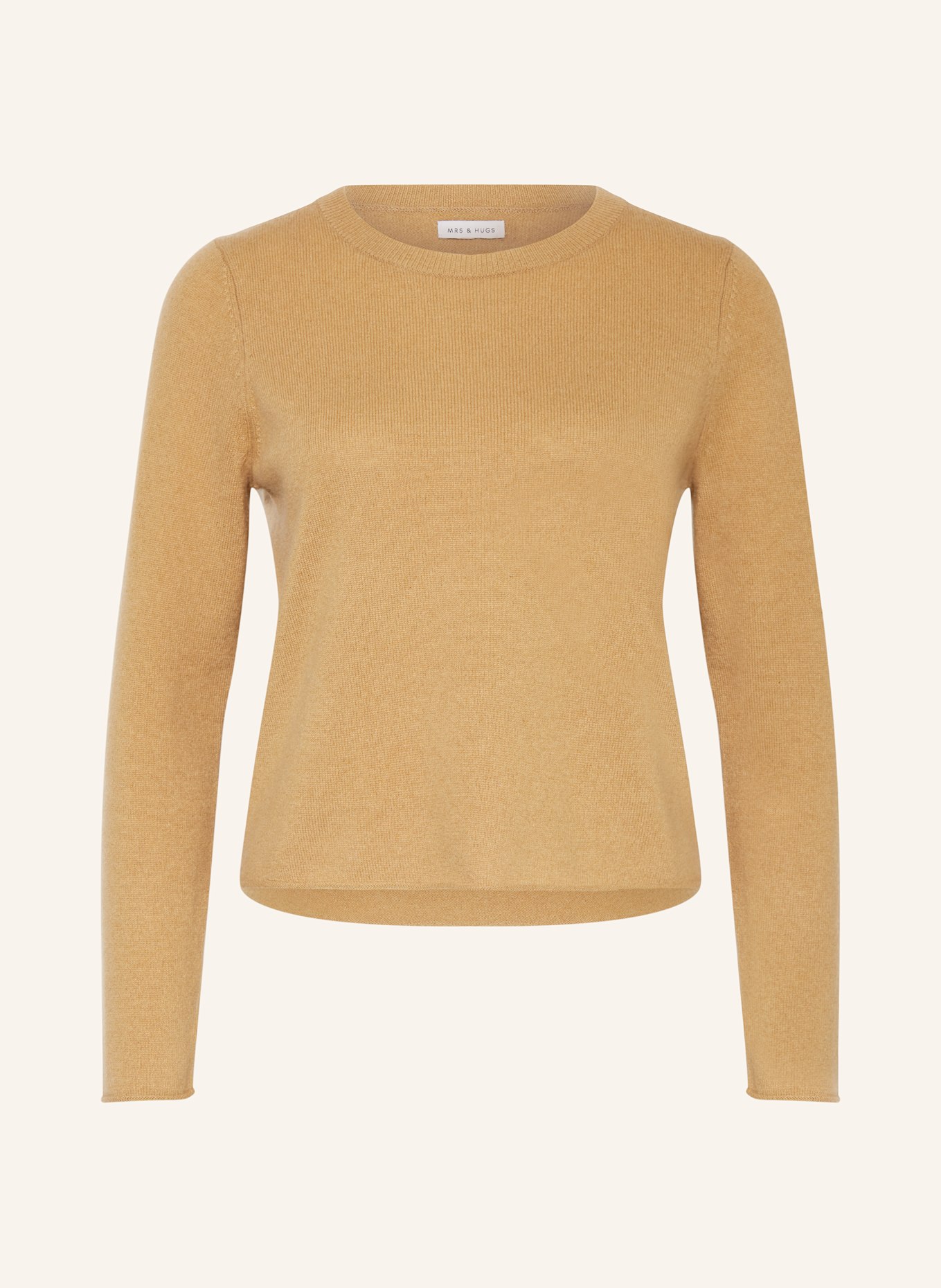 MRS & HUGS Cashmere-Pullover: CAMEL