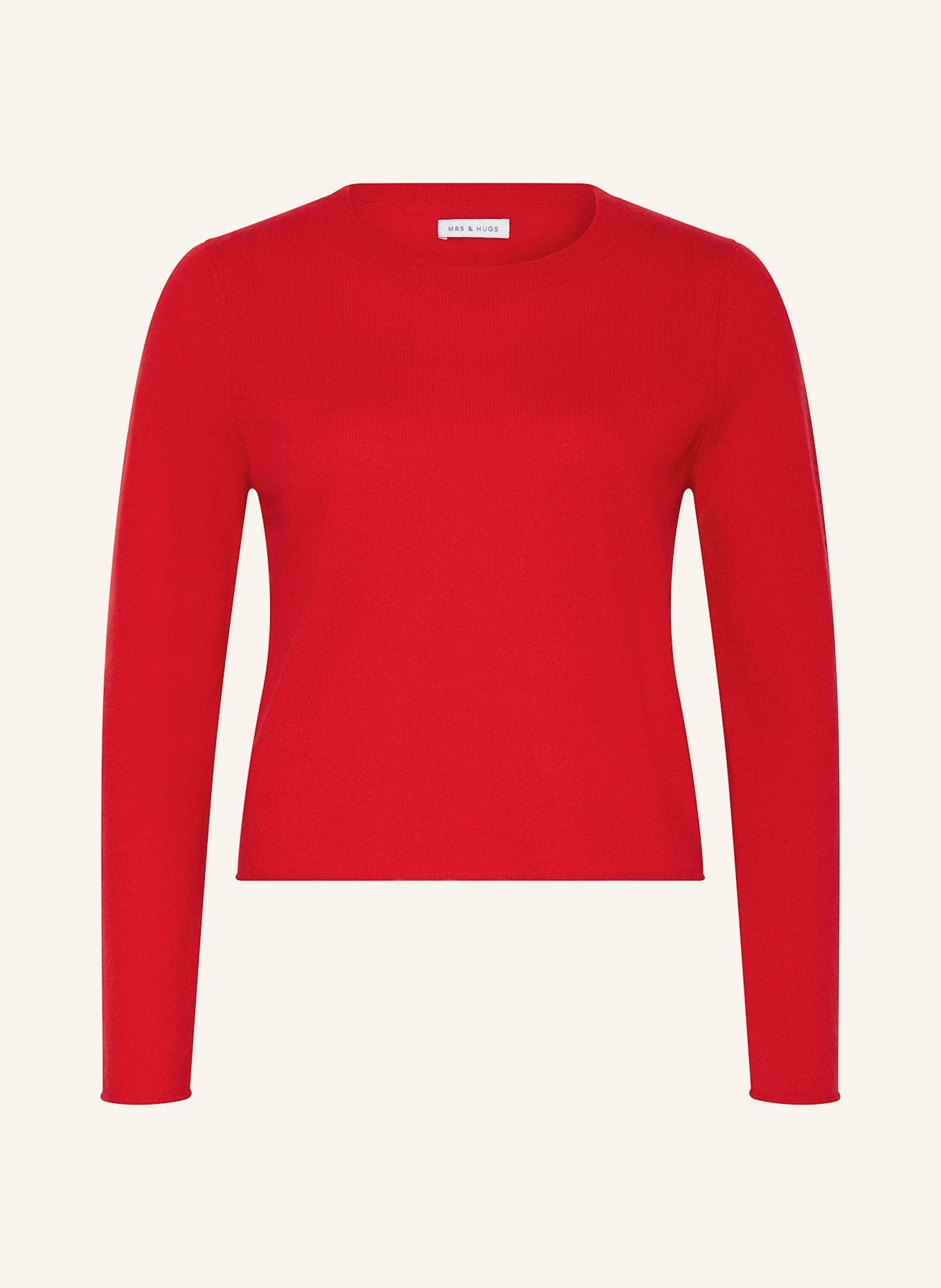 MRS & HUGS Cashmere-Pullover: ROT