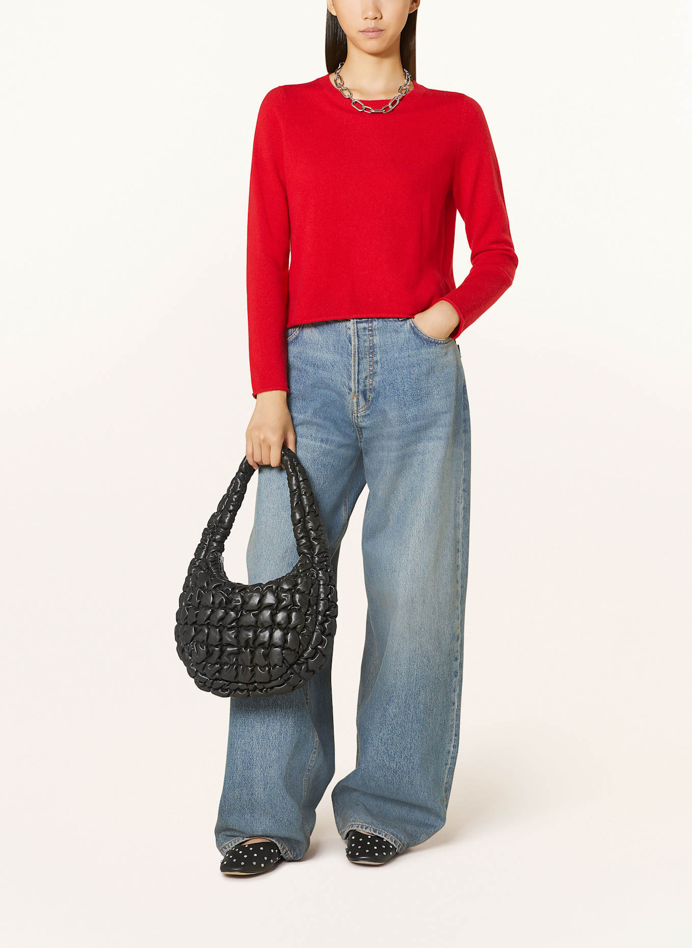 MRS & HUGS Cashmere-Pullover: ROT