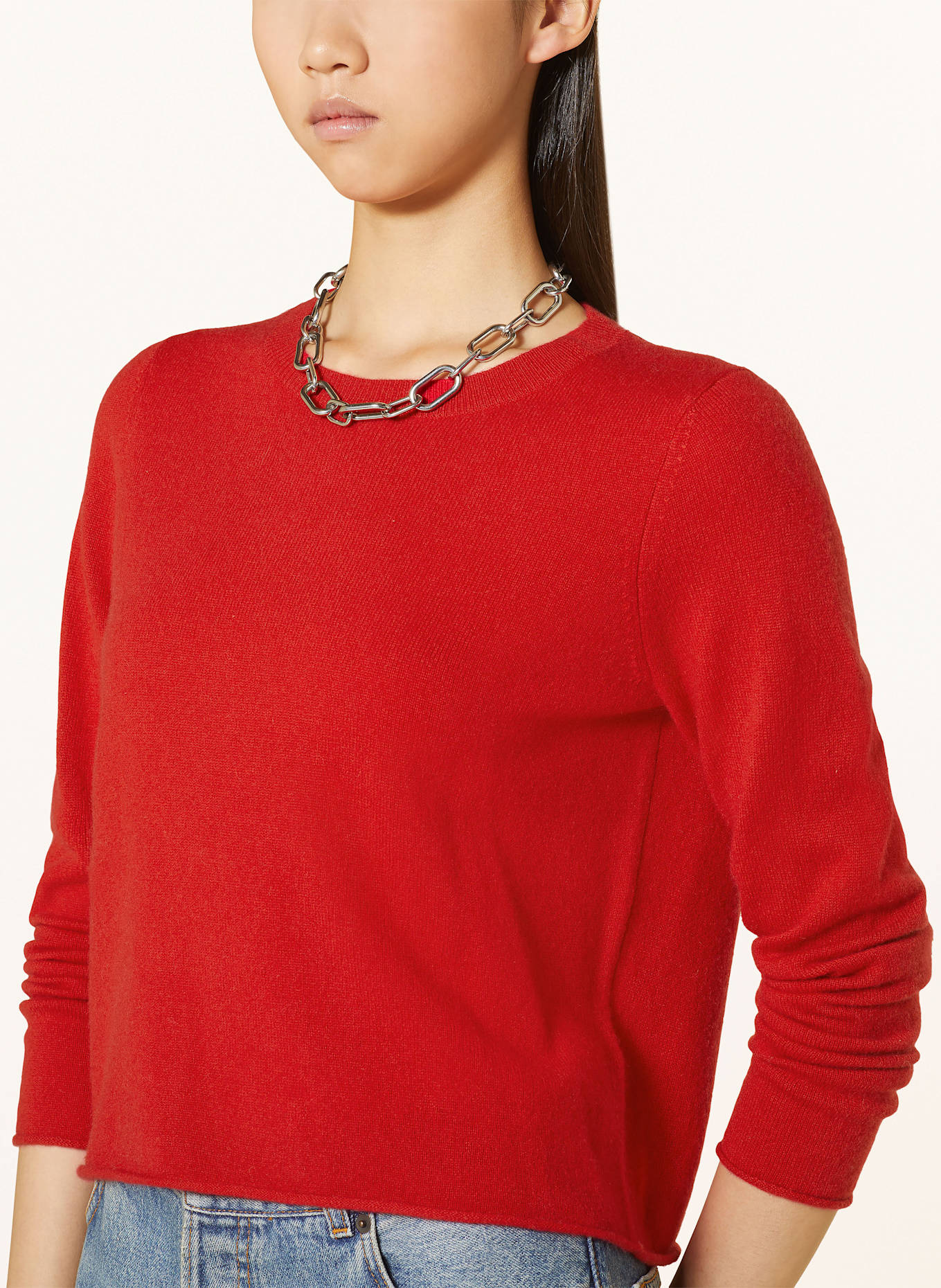 MRS & HUGS Cashmere-Pullover: ROT