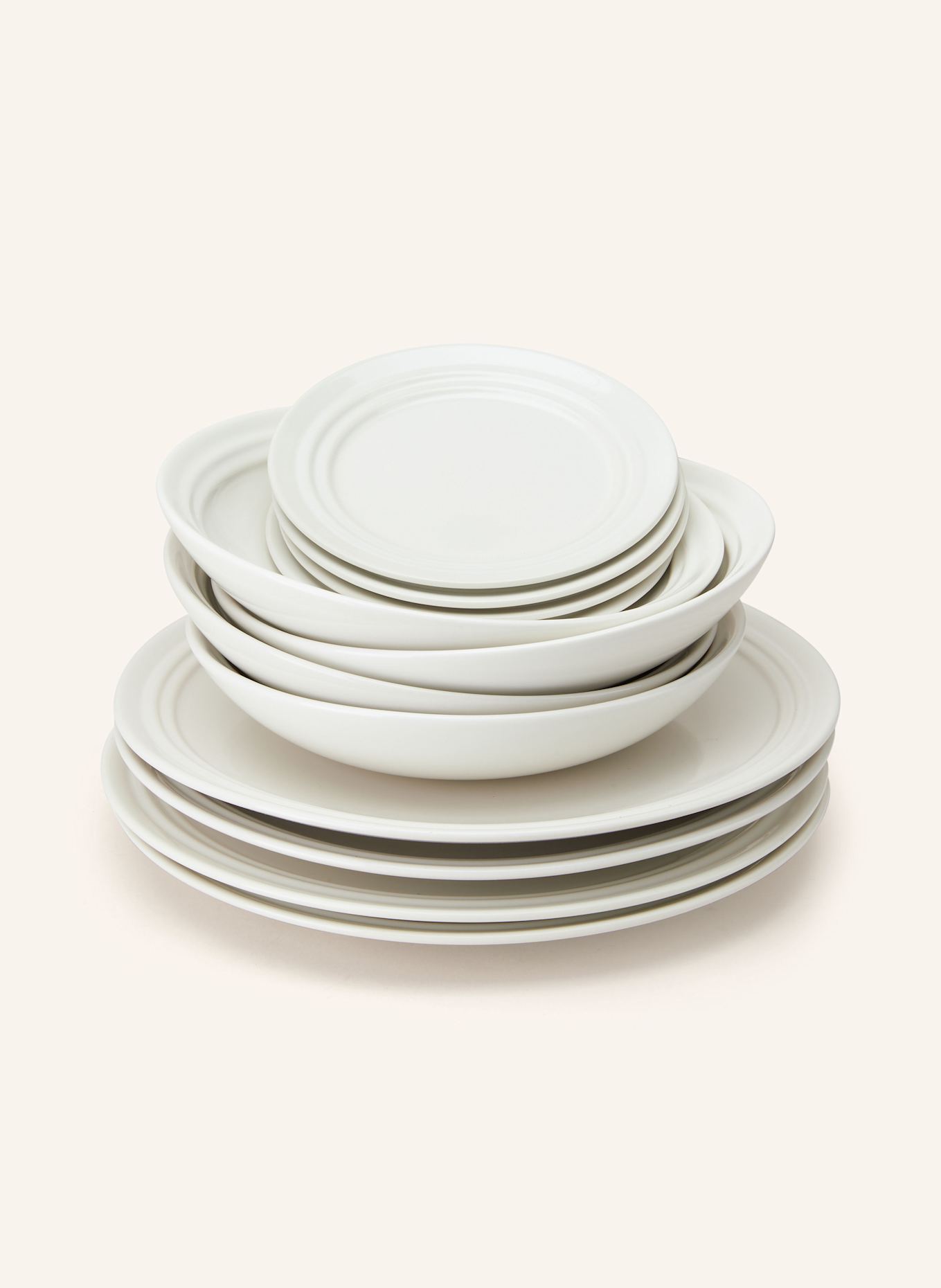 BROSTE COPENHAGEN 12-piece Tableware set STEVNS, Color: CREAM (Image 1)