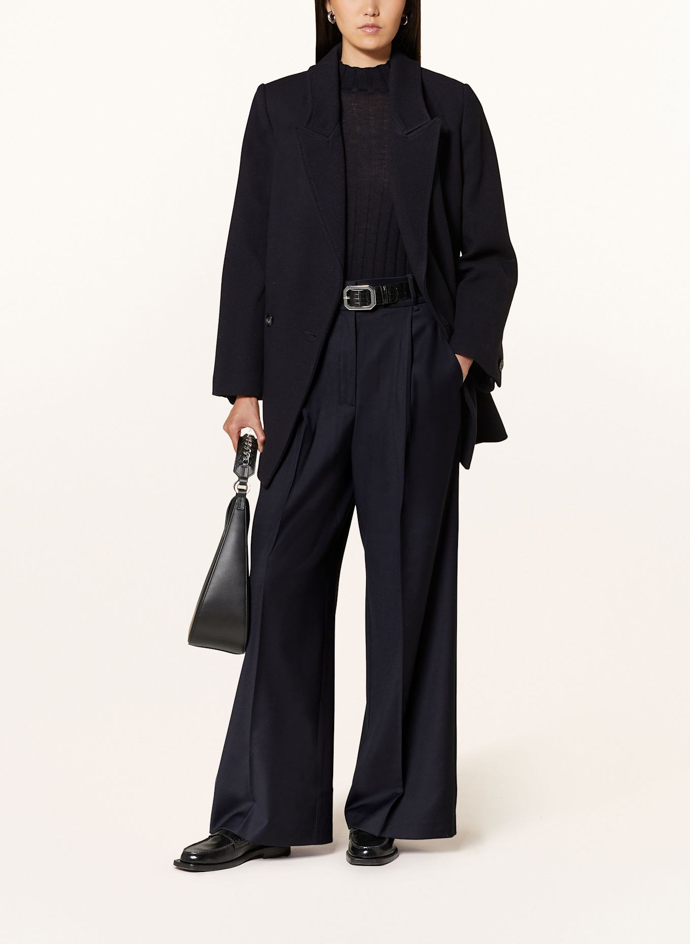 IVY OAK Wide leg Jeans trousers PRESCILLIA: DARK BLUE