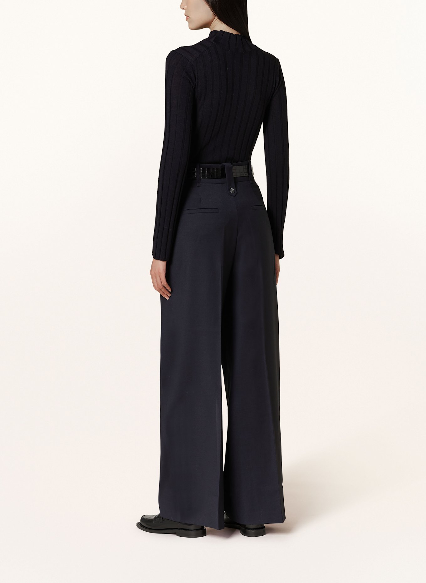 IVY OAK Wide leg Jeans trousers PRESCILLIA: DARK BLUE