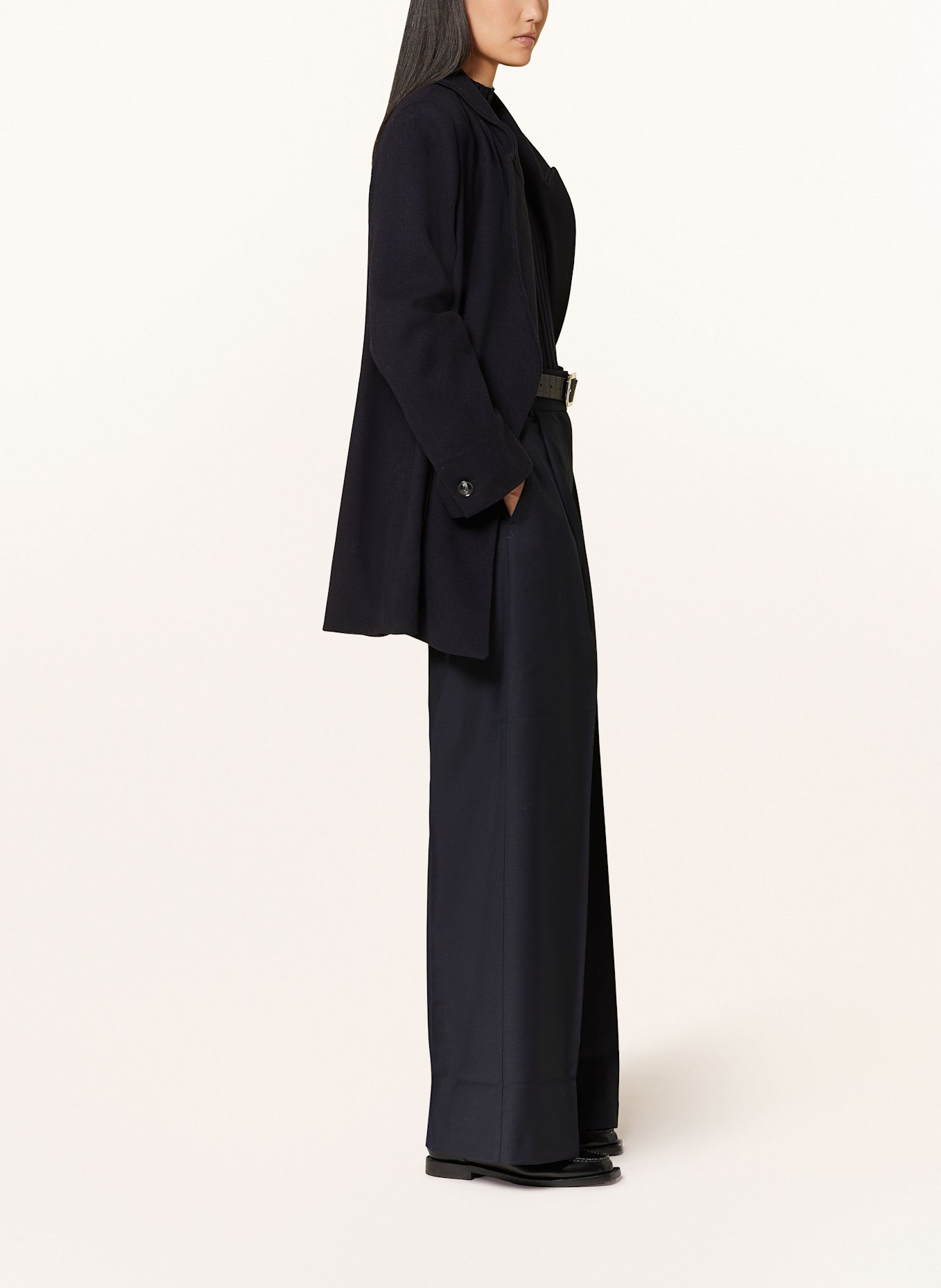 IVY OAK Wide leg Jeans trousers PRESCILLIA: DARK BLUE