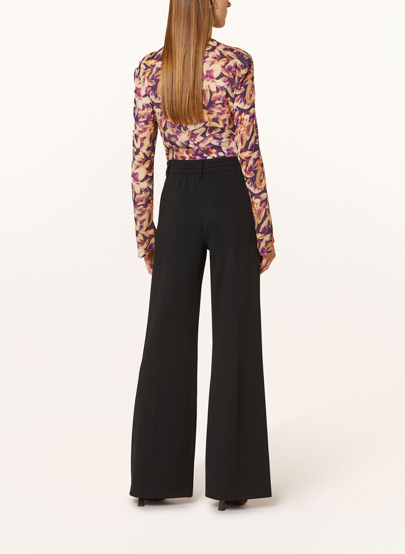 PATRIZIA PEPE Wide leg trousers, Color: BLACK (Image 3)