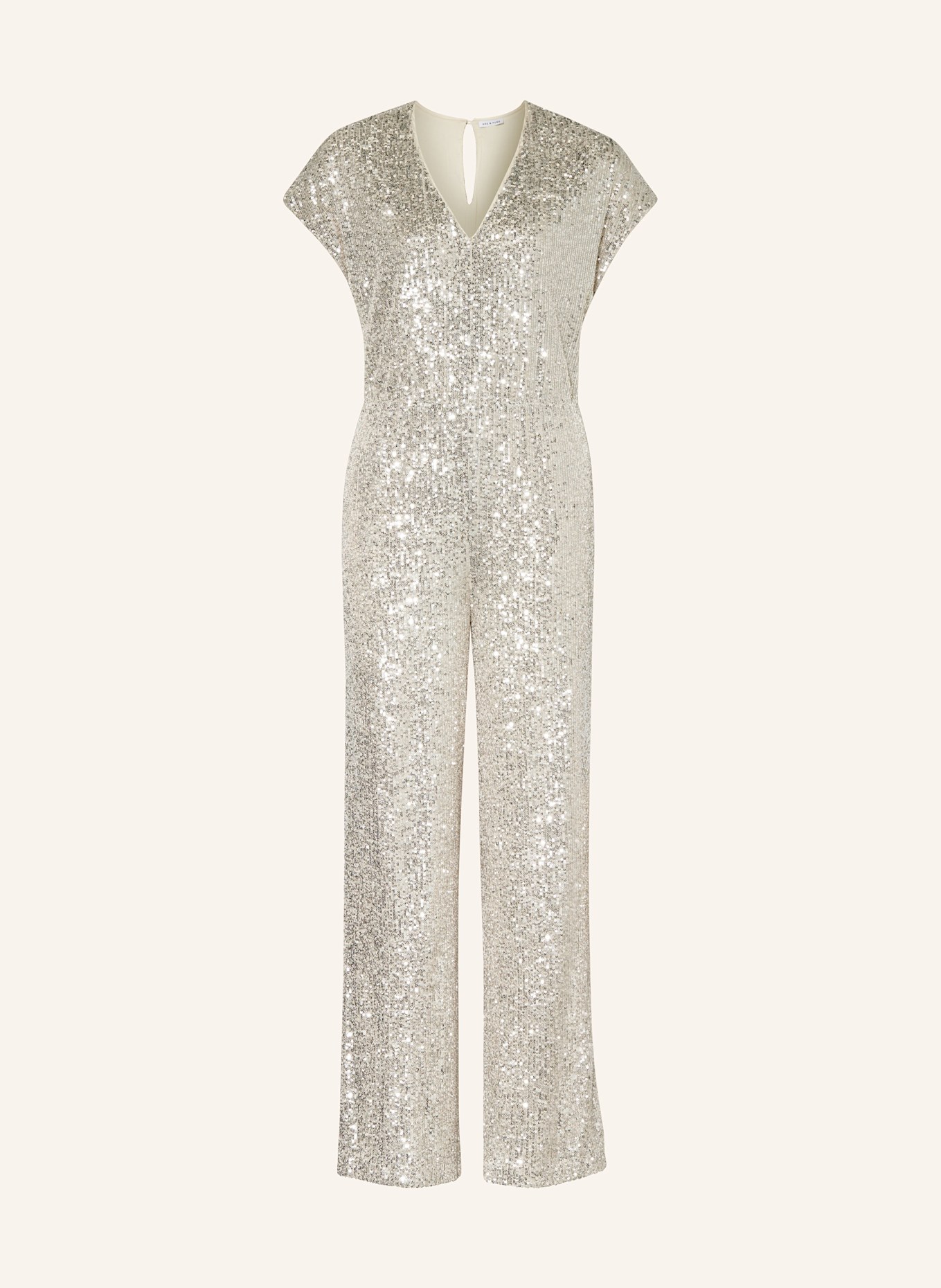 Cream sequin jumpsuit deals