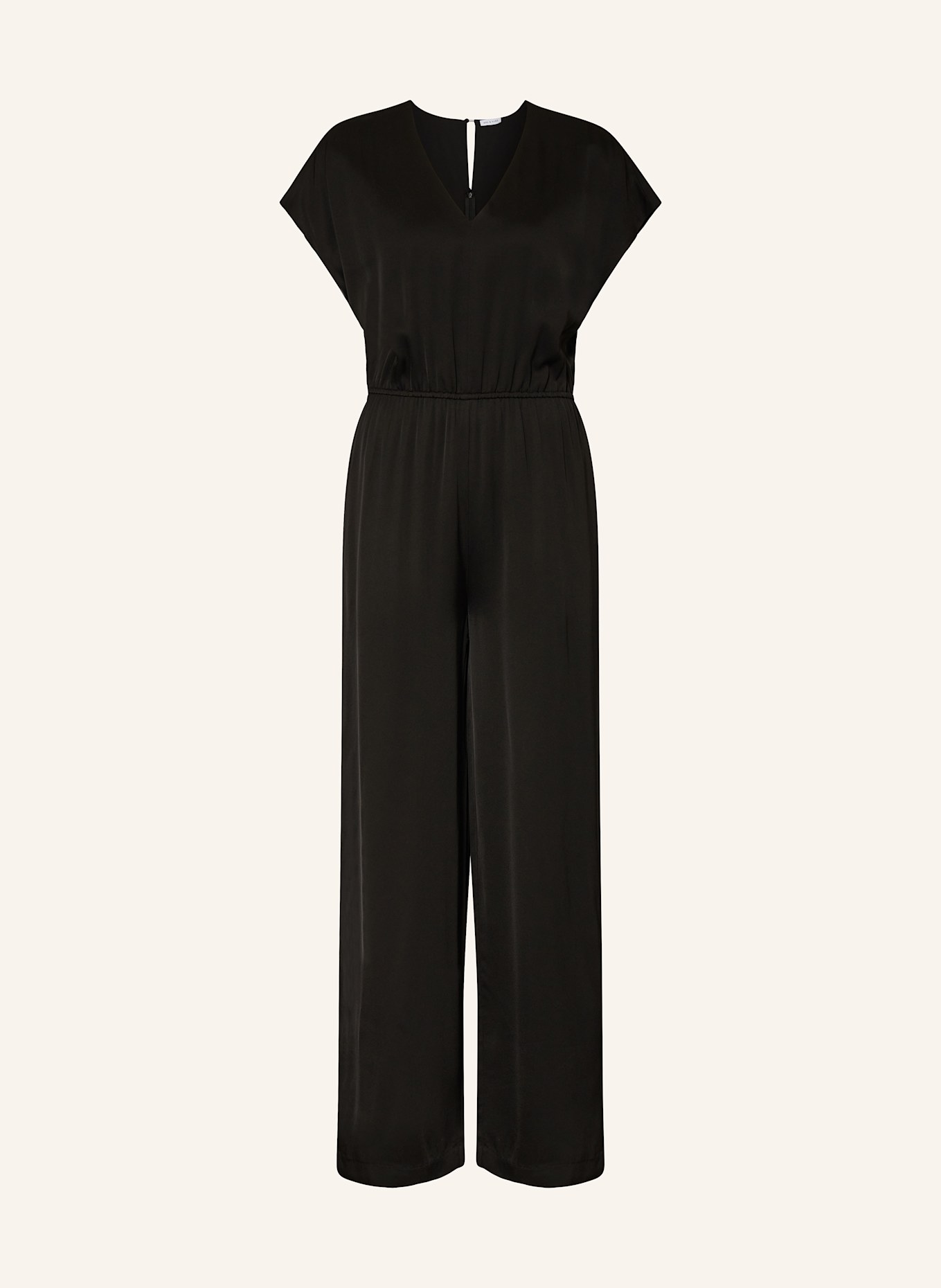 MRS & HUGS Satin-Jumpsuit: SCHWARZ