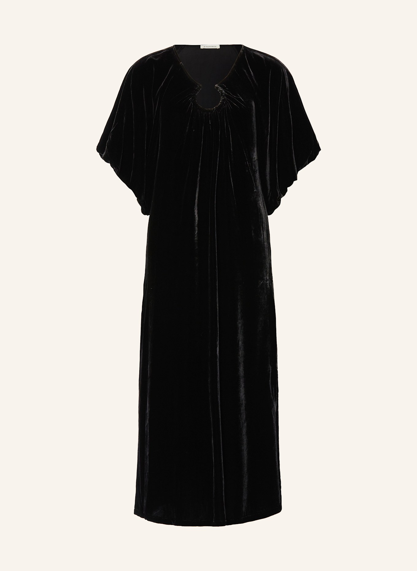 BY MALENE BIRGER ROSAE velvet dress: BLACK