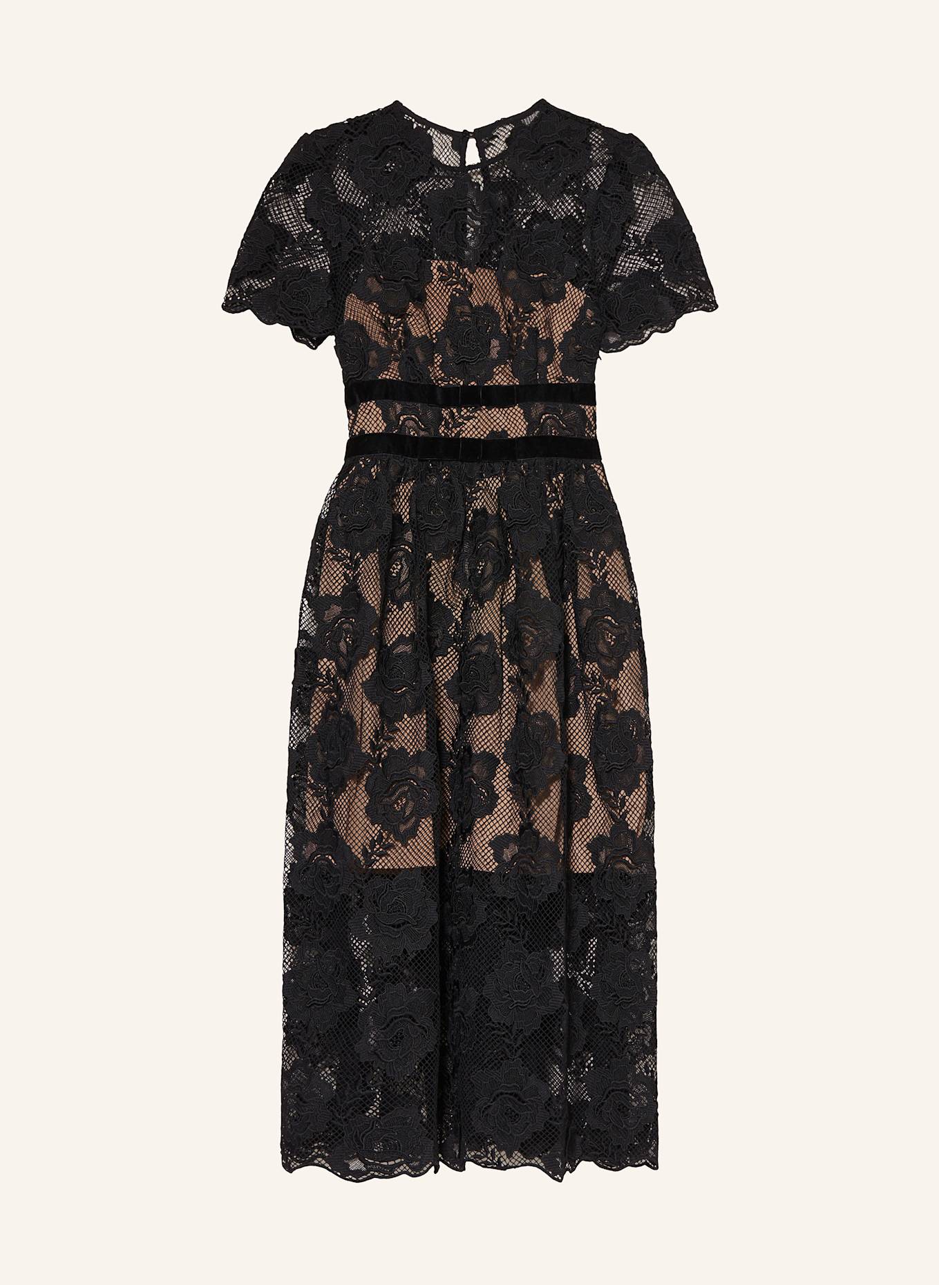 Self portrait black lace dress cheap