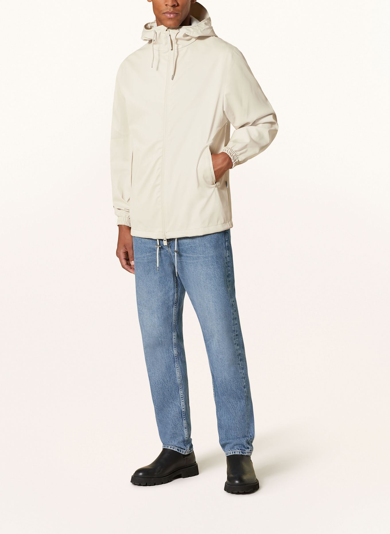 RAINS Regenjacke STORM BREAKER: BEIGE