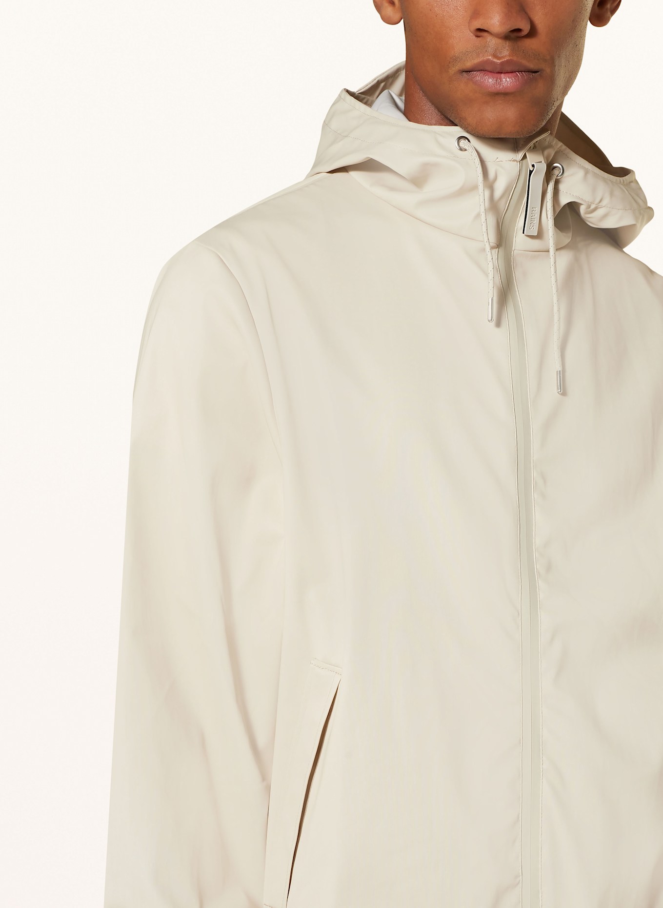 RAINS Regenjacke STORM BREAKER: BEIGE
