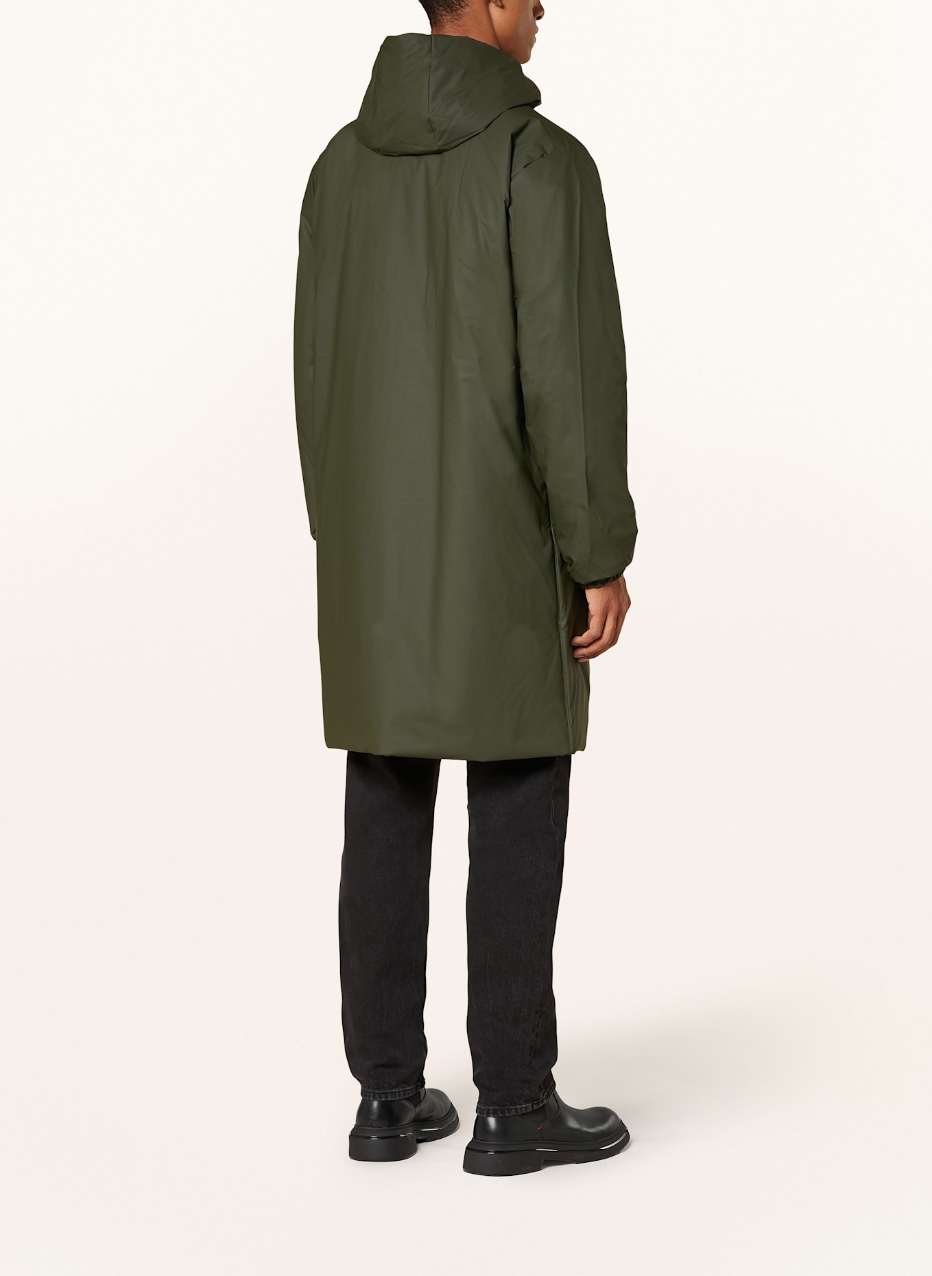 Rains green raincoat hot sale