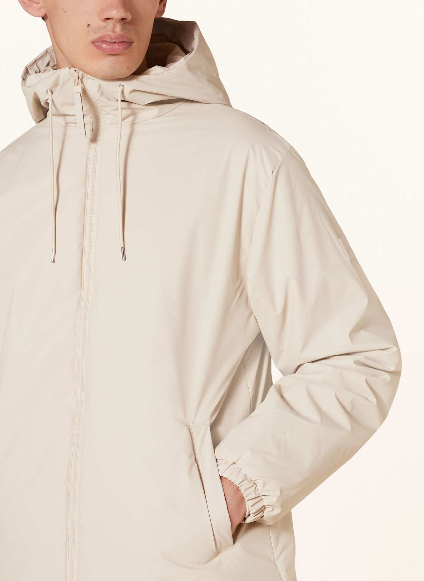 RAINS LOHJA rain jacket, Color: BEIGE (Image 5)