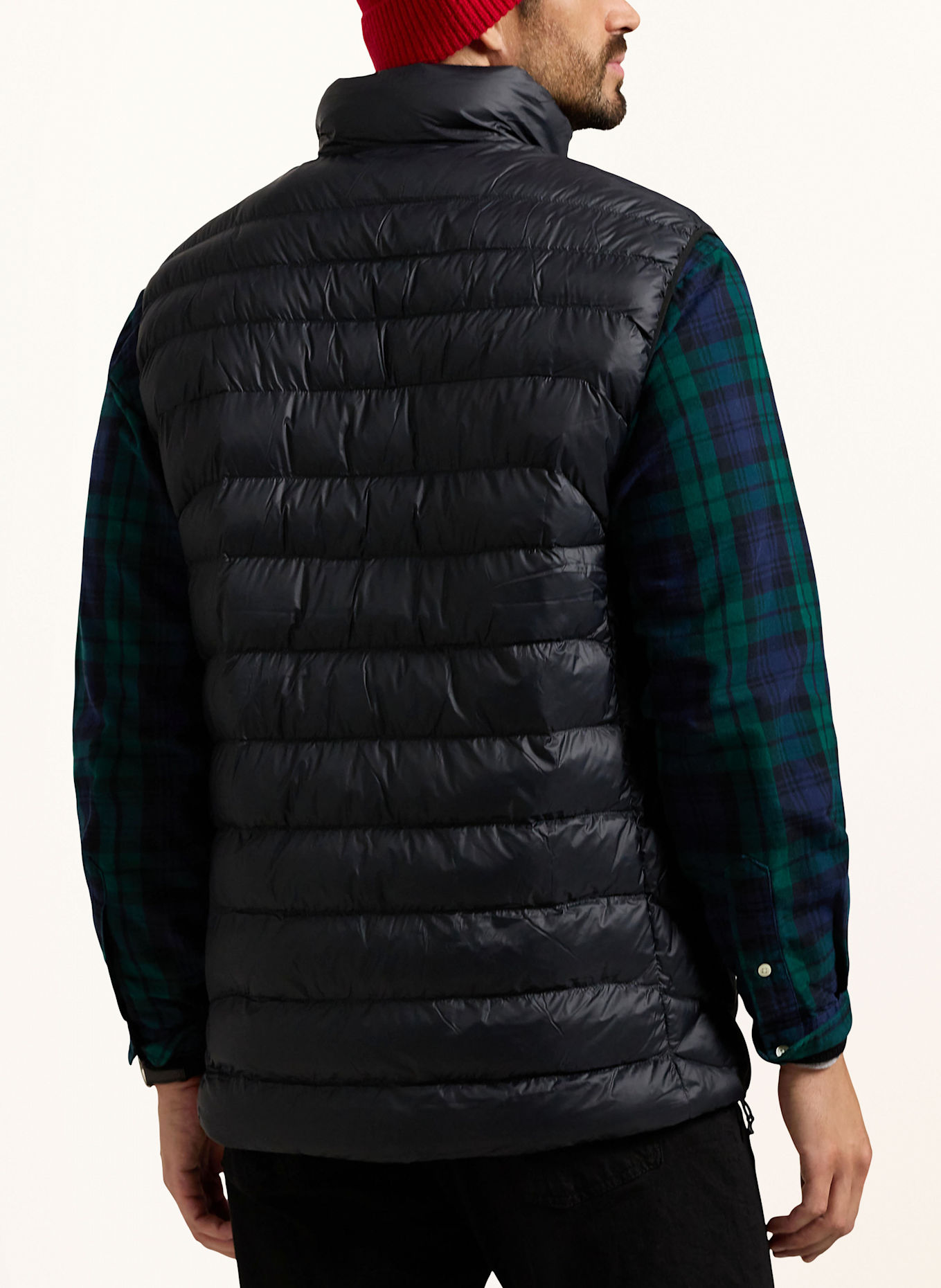POLO RALPH LAUREN Big Tall Quilted vest in black