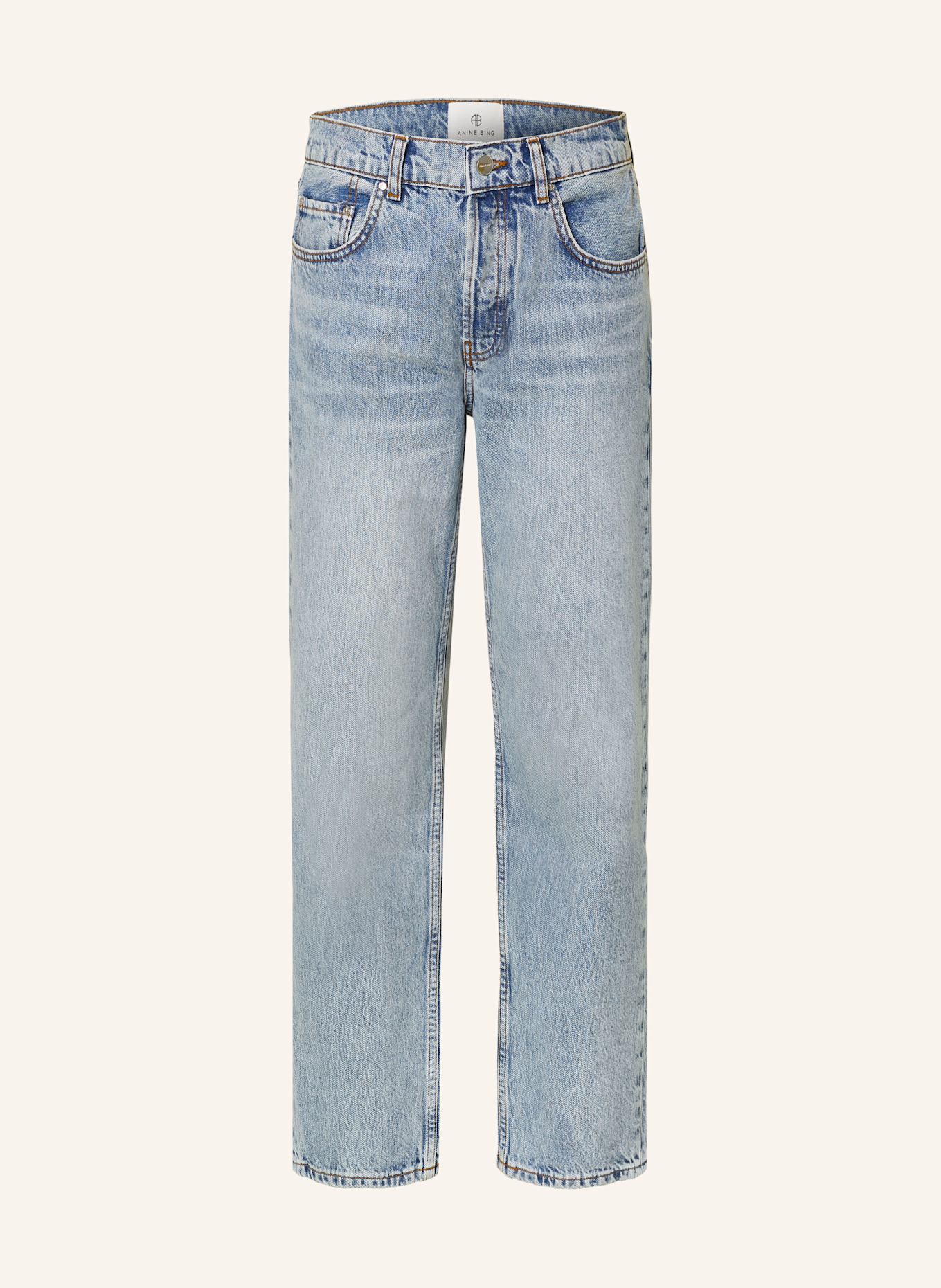 ANINE BING Straight jeans BENSON, Color: WASHED BLUE WASHED BLUE (Image 1)