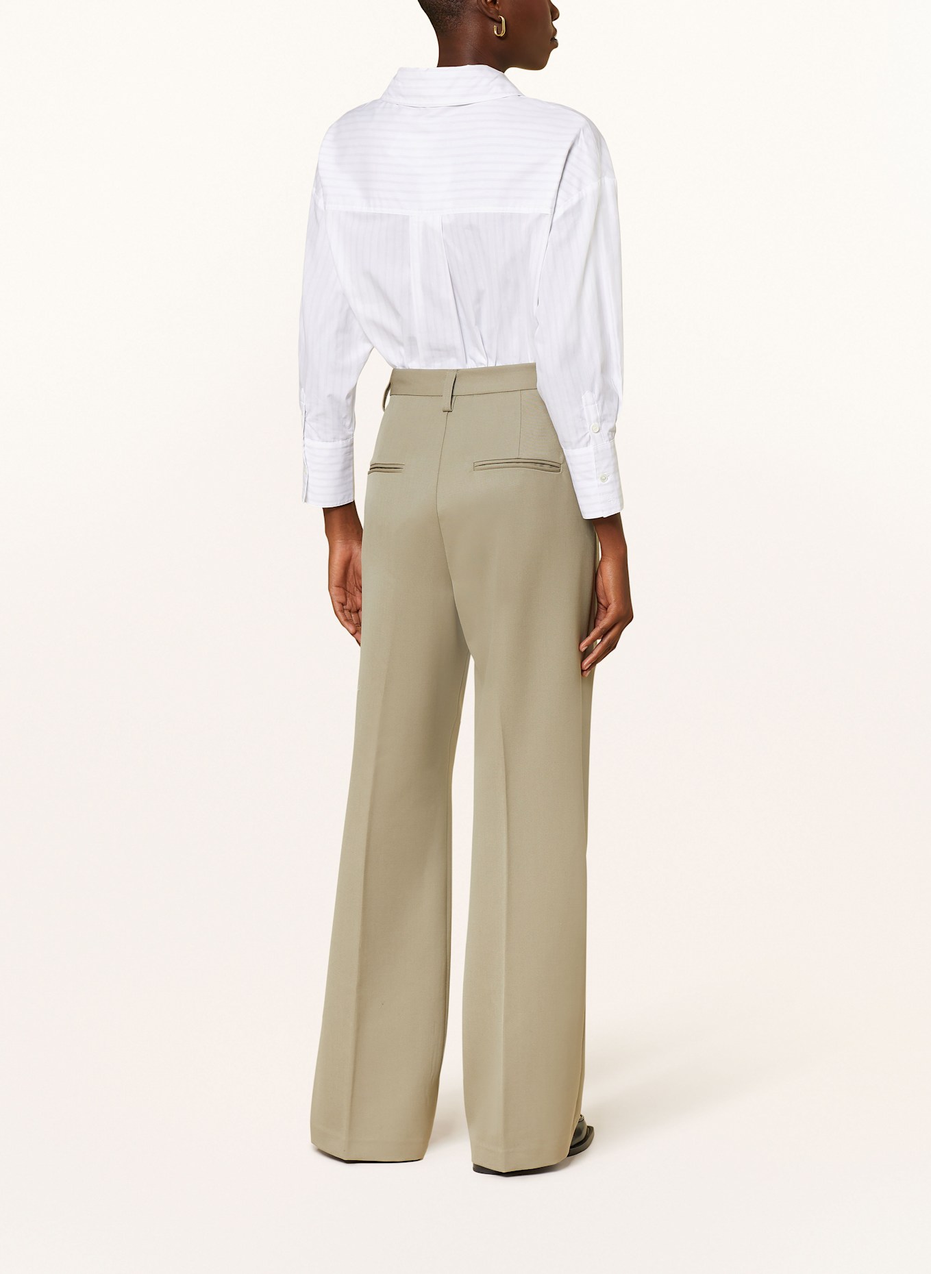 ANINE BING Shirt blouse MIKA, Color: WHITE/ TAUPE (Image 3)