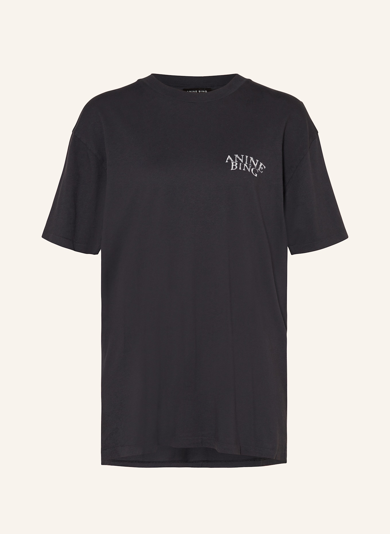 ANINE BING T-shirt WALKER, Color: BLACK (Image 1)