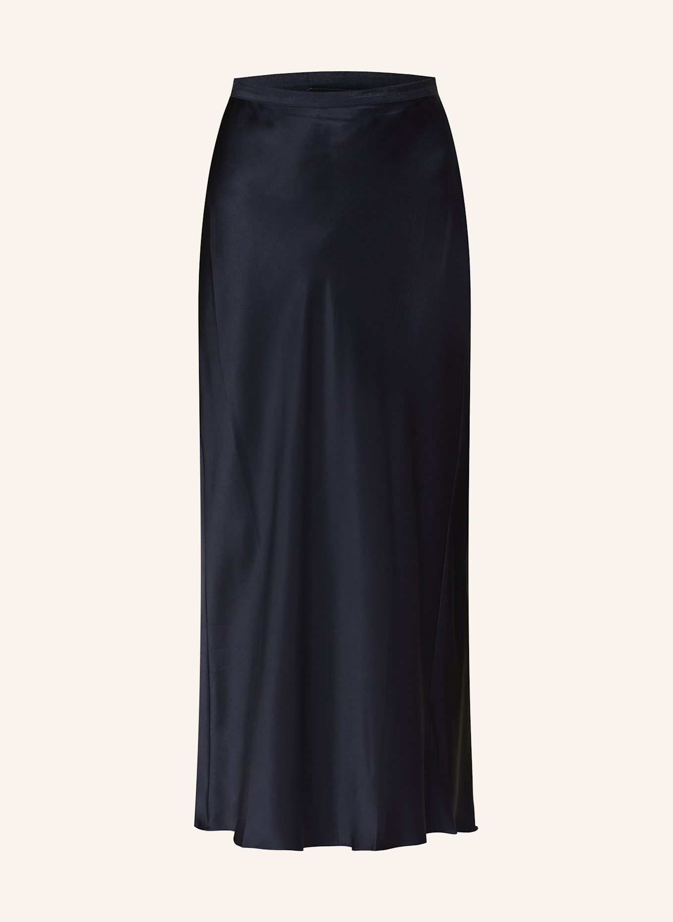 ANINE BING Satin skirt BAR, Color: DARK BLUE (Image 1)