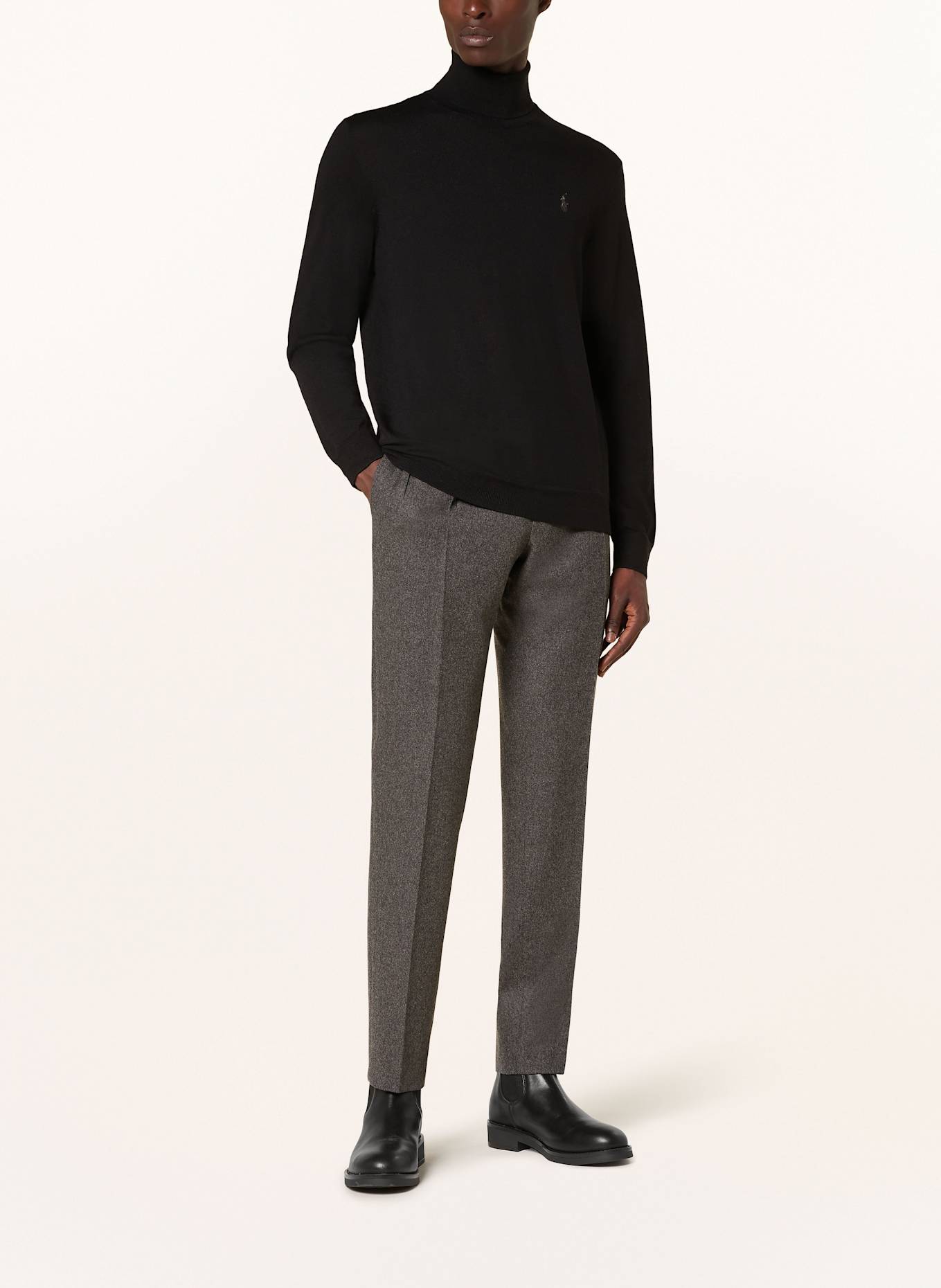 POLO RALPH LAUREN Turtleneck sweater in black