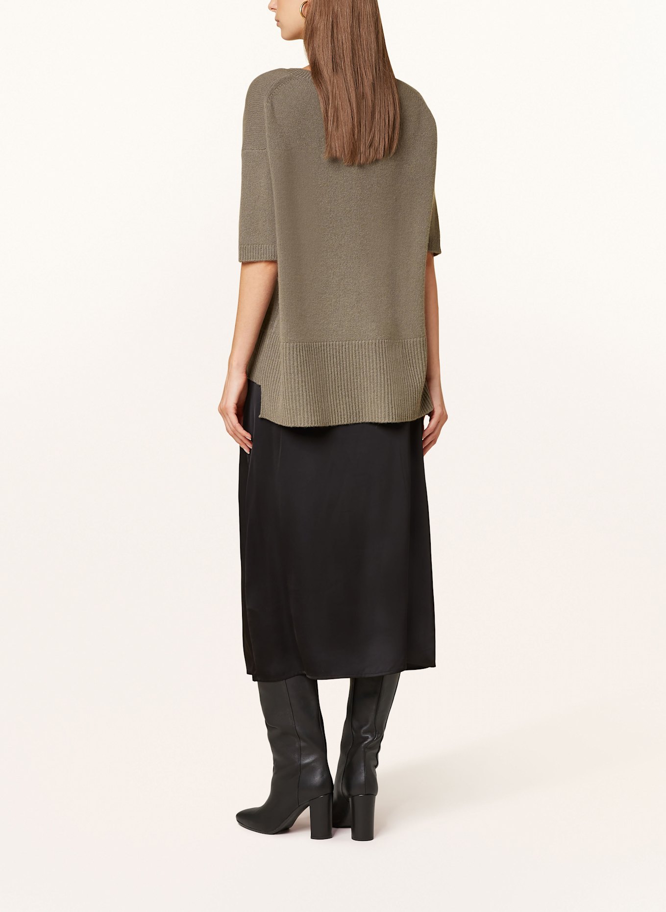 lilienfels Knit shirt in cashmere: KHAKI
