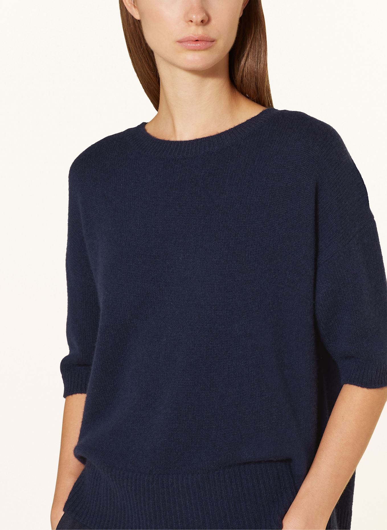 lilienfels Pull en cachemire tricoté: BLEU FONCÉ