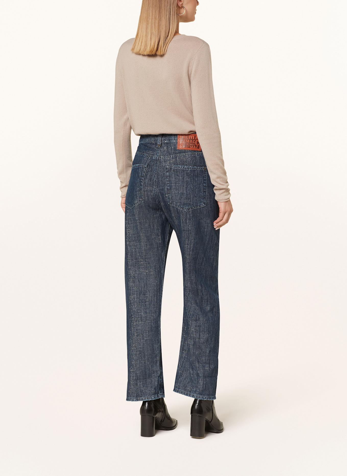 MAC Destroyed Jeans mit Glitzergarn: D698 night sky blue wash