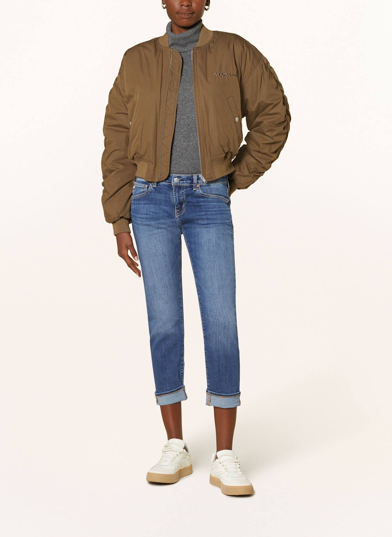 AG Jeans 7/8 jeans EX-BOYFRIEND SLIM, Color: 11Curve Low Rise Denim Shorts (Image 2)