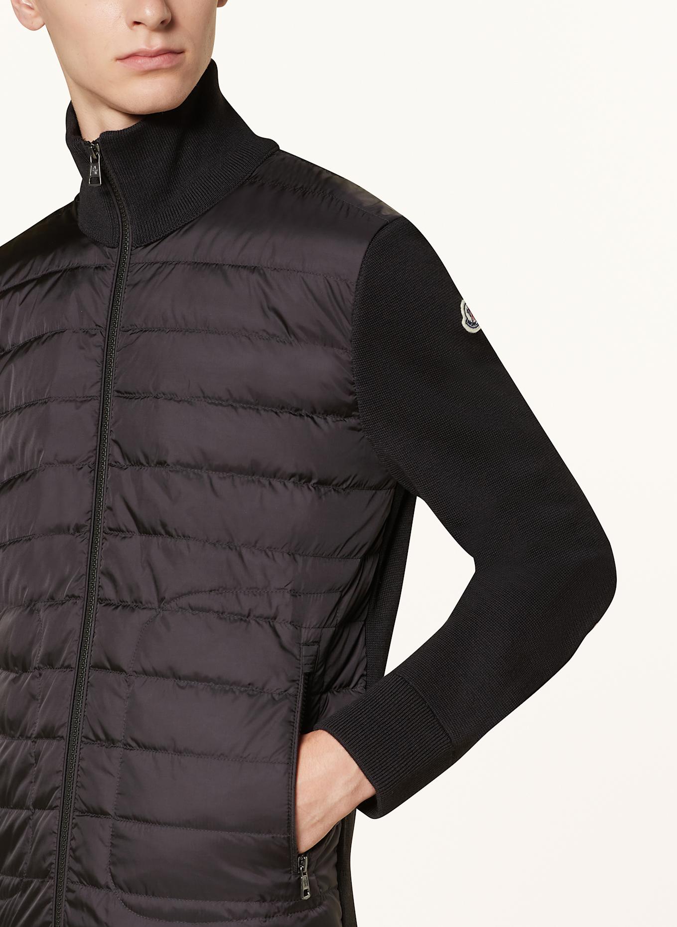 Moncler mixed media down jacket store