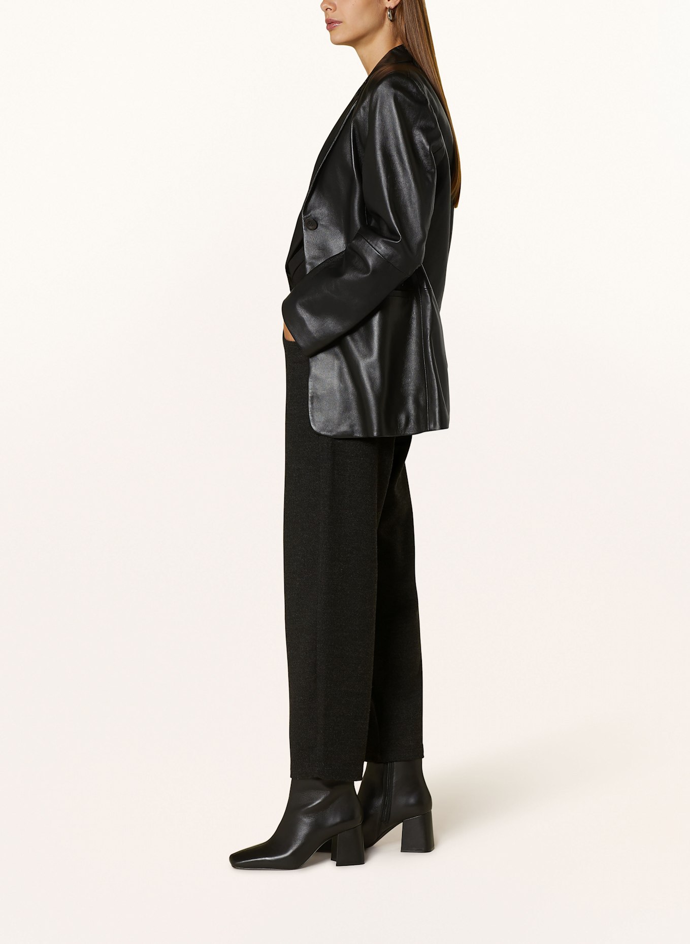 ELIAS RUMELIS ERYOANA COZY trousers, Color: BLACK (Image 4)