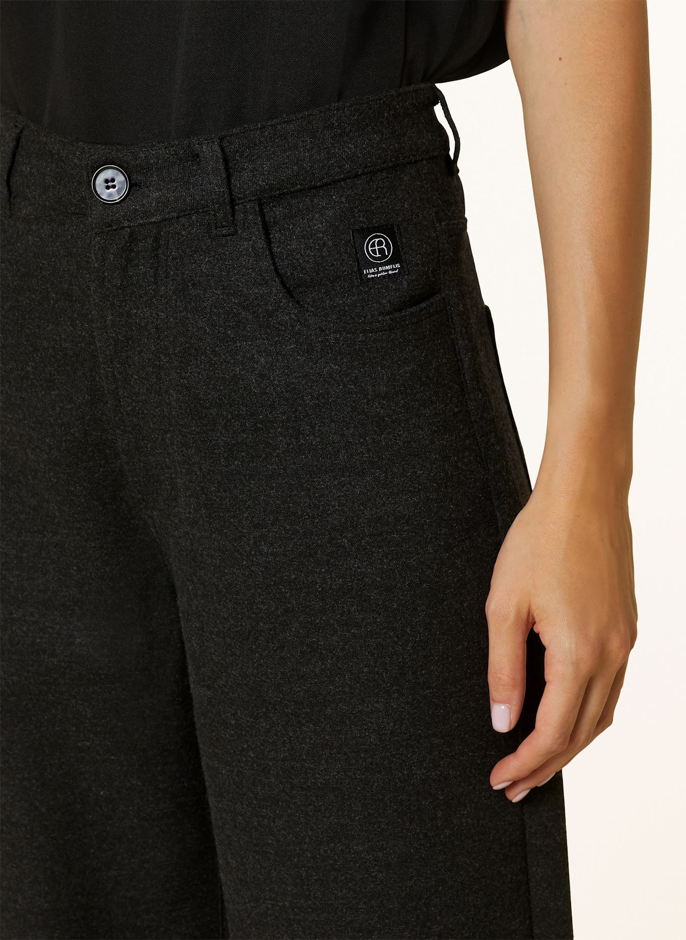 ELIAS RUMELIS ERYOANA COZY trousers, Color: BLACK (Image 5)