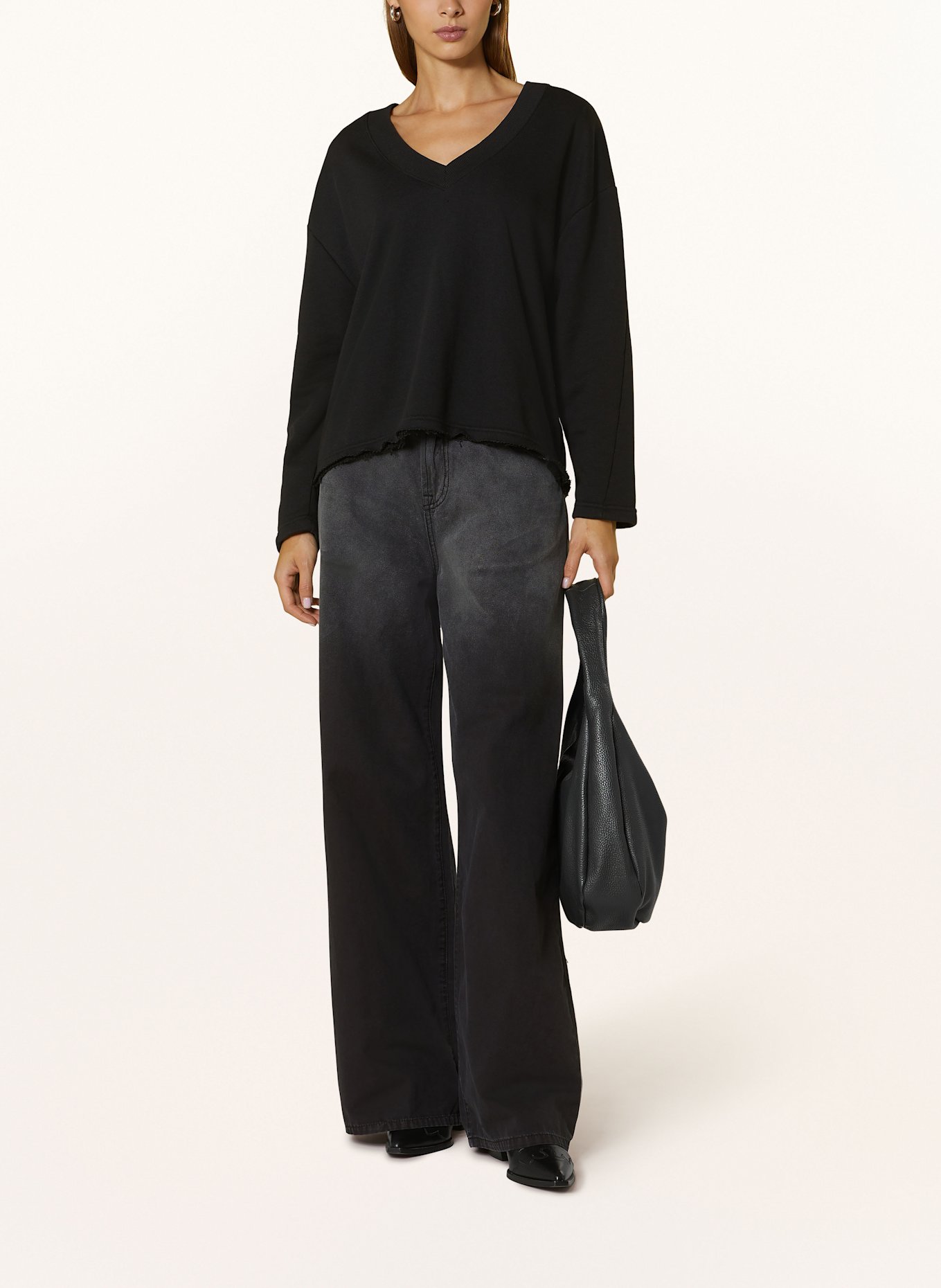ELIAS RUMELIS Wide Leg Jeans KALEA: 882 black dye