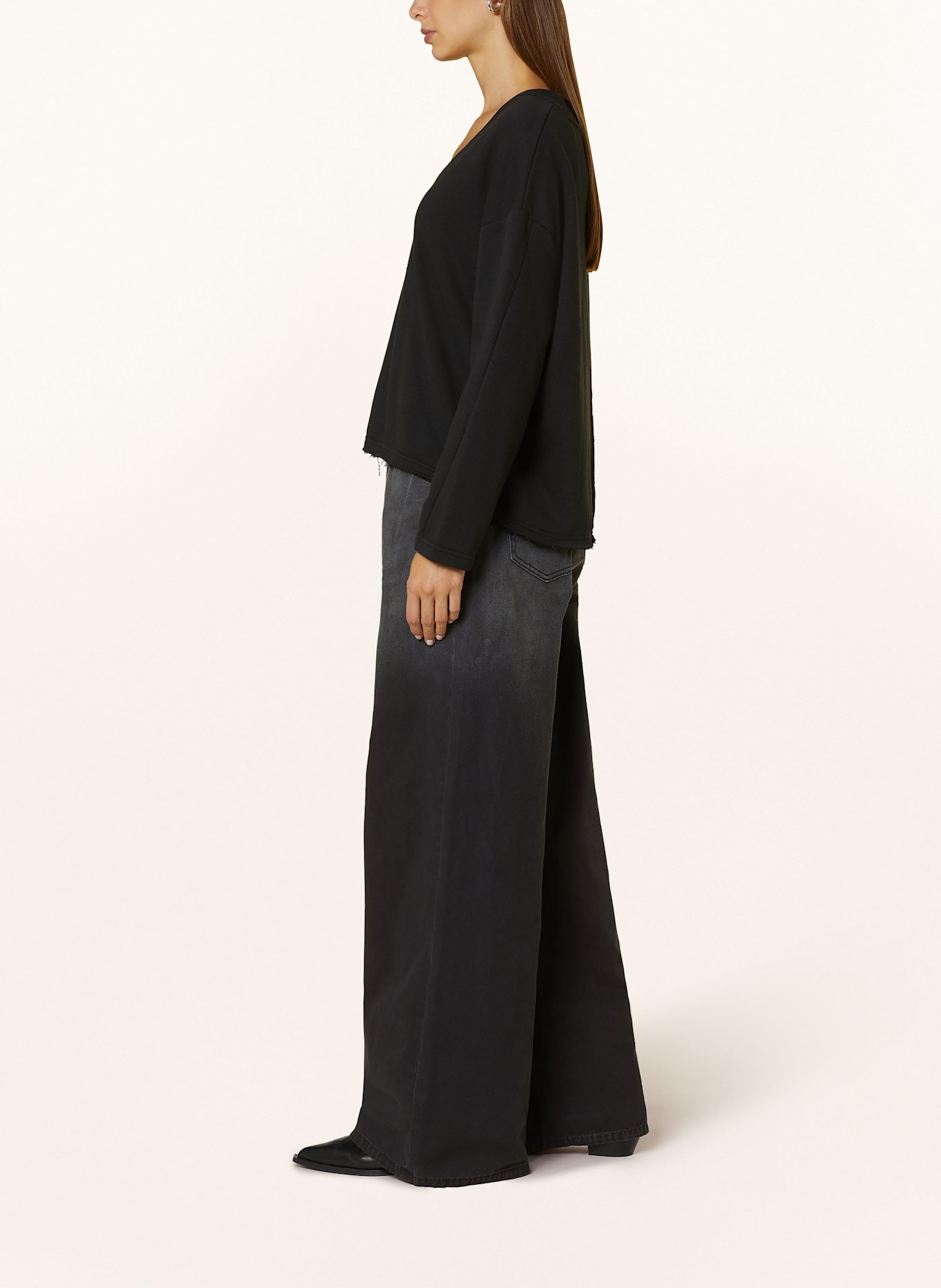 ELIAS RUMELIS Wide Leg Jeans KALEA: 882 black dye