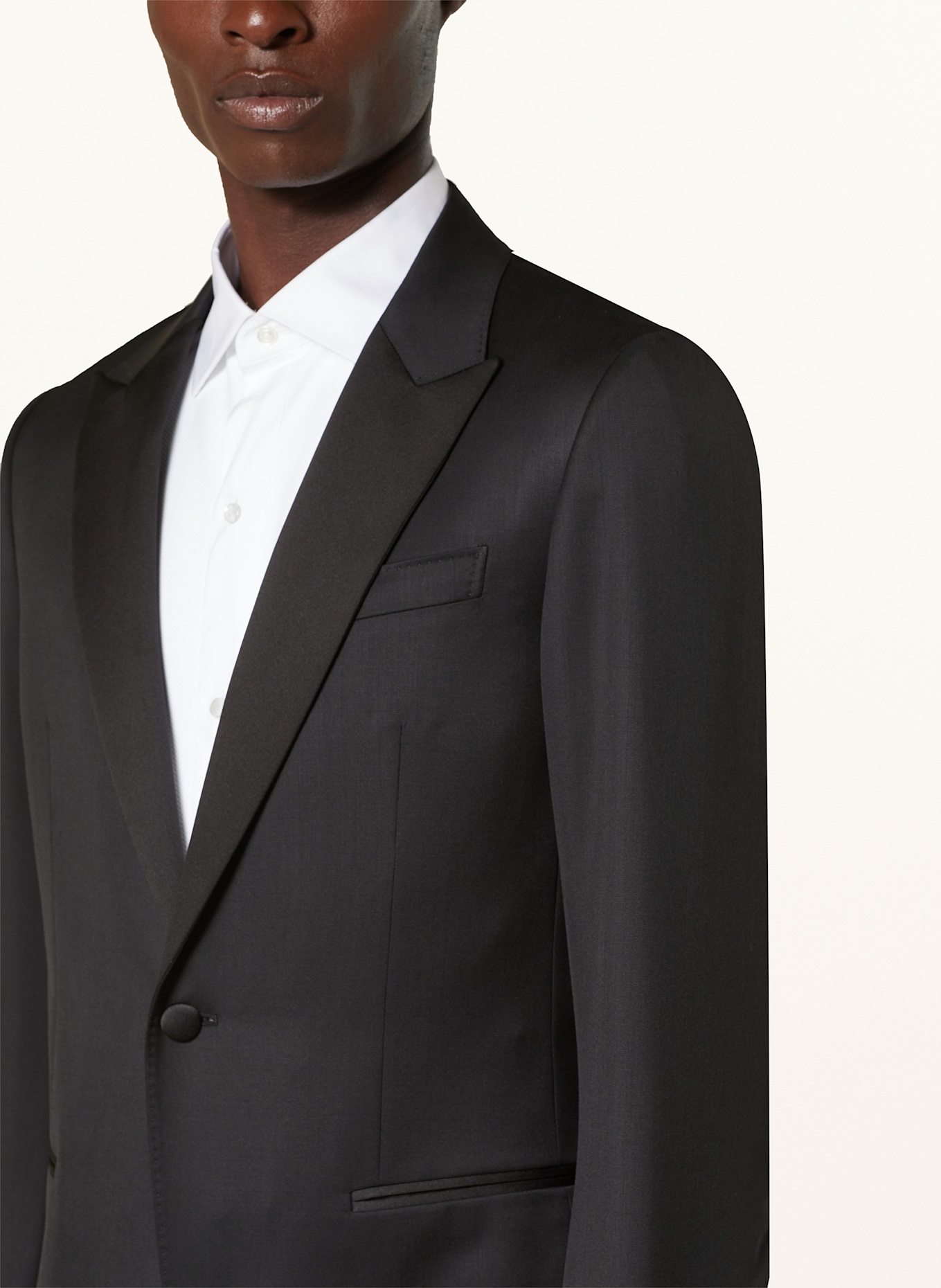 ZEGNA Smoking extra slim fit: CZARNY