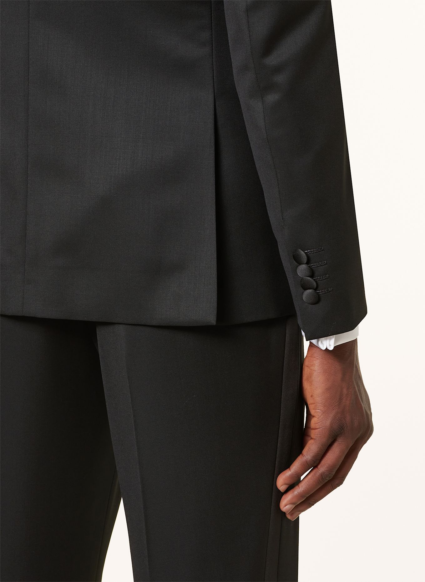 ZEGNA Smoking extra slim fit: CZARNY