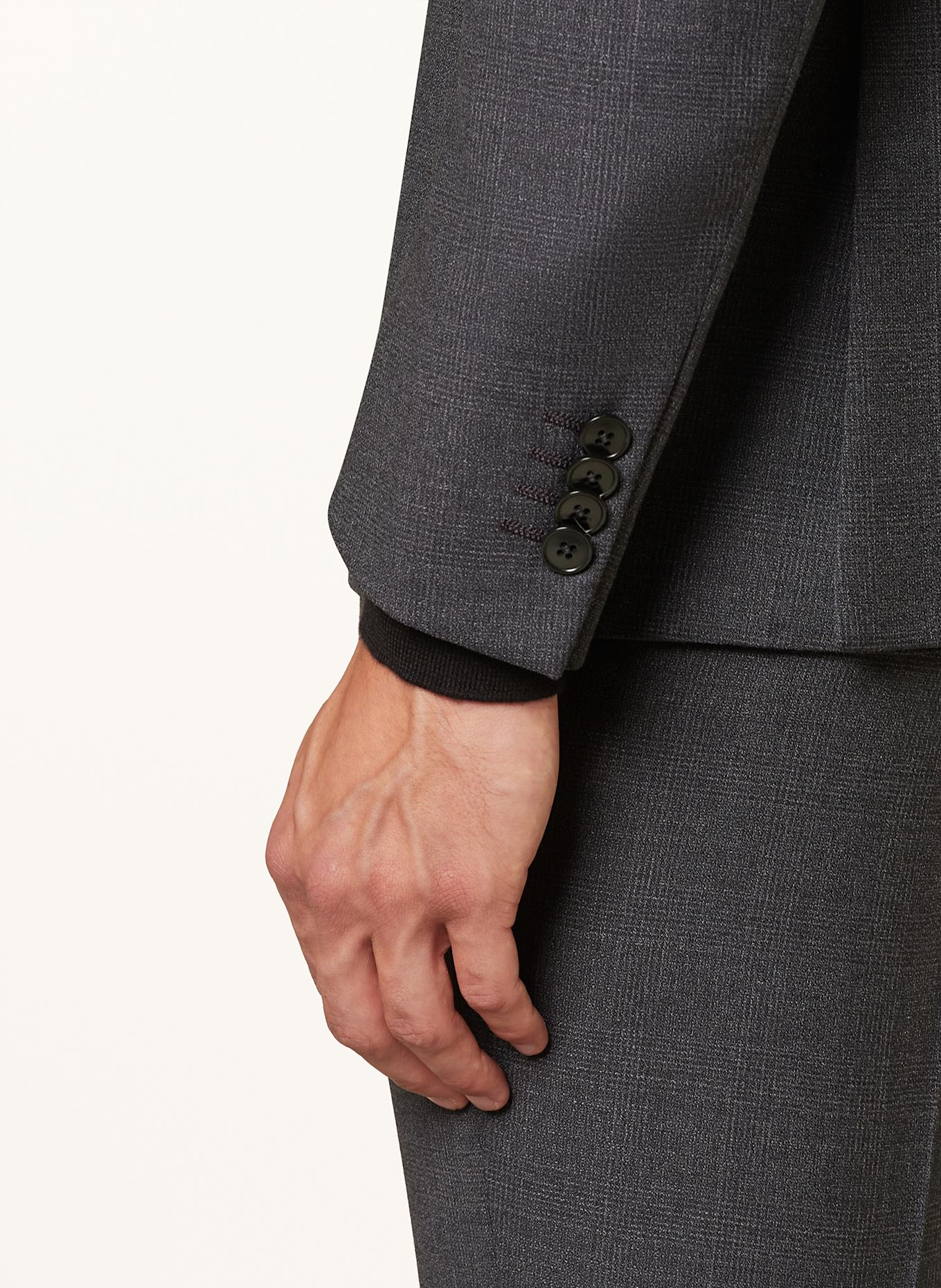 ZEGNA Anzug Extra Slim Fit: DUNKELGRAU / GRAU