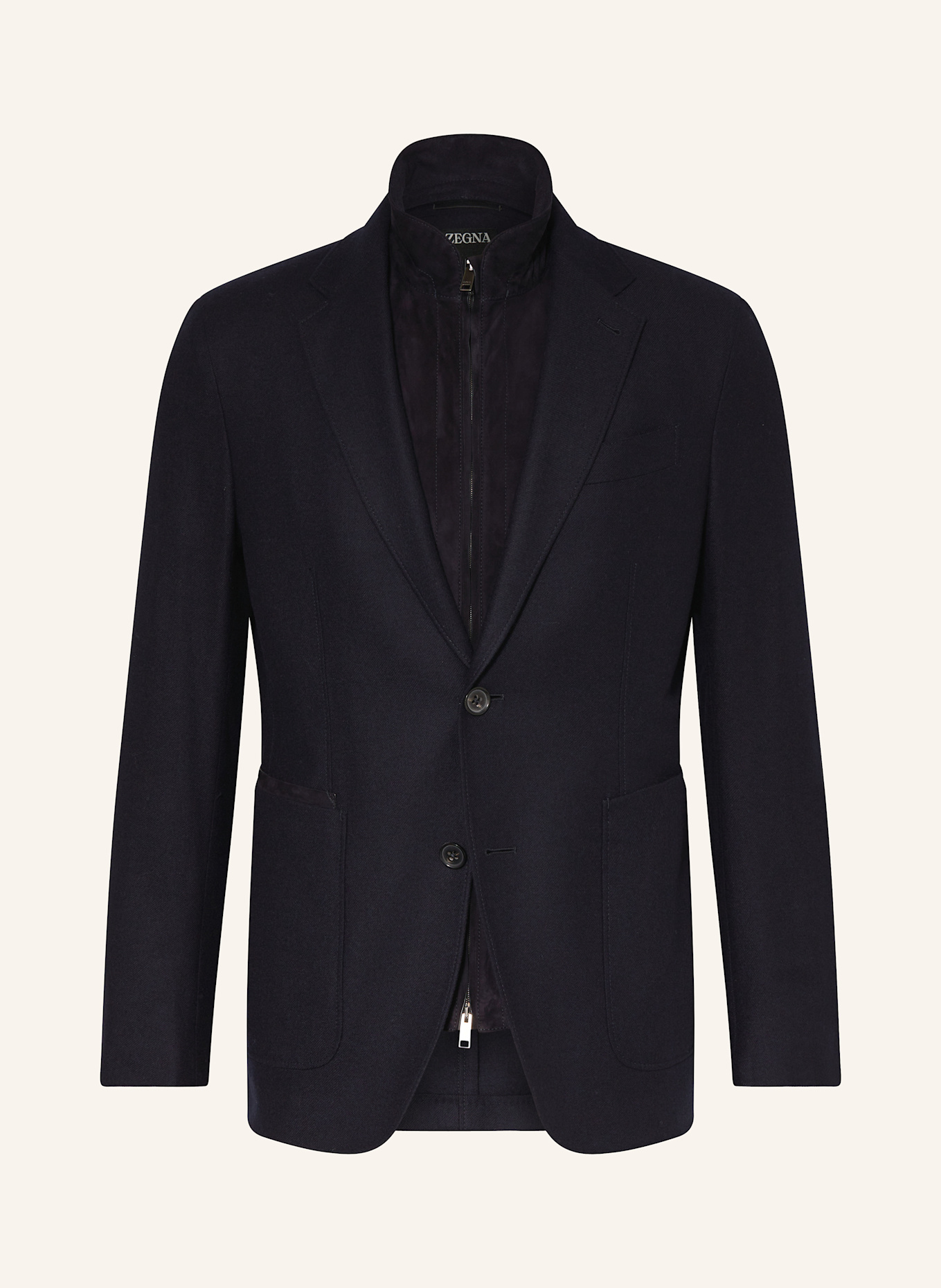 ZEGNA Blazer Extra Slim Fit mit herausnehmbarer Blende, Farbe: DUNKELBLAU (Bild 1)