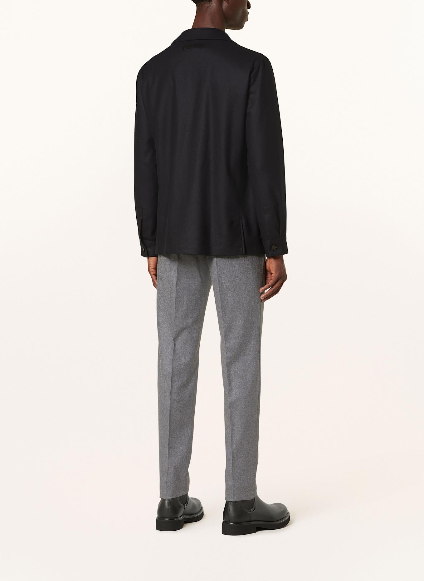 ZEGNA Flanellhose Extra Slim Fit: GRAU