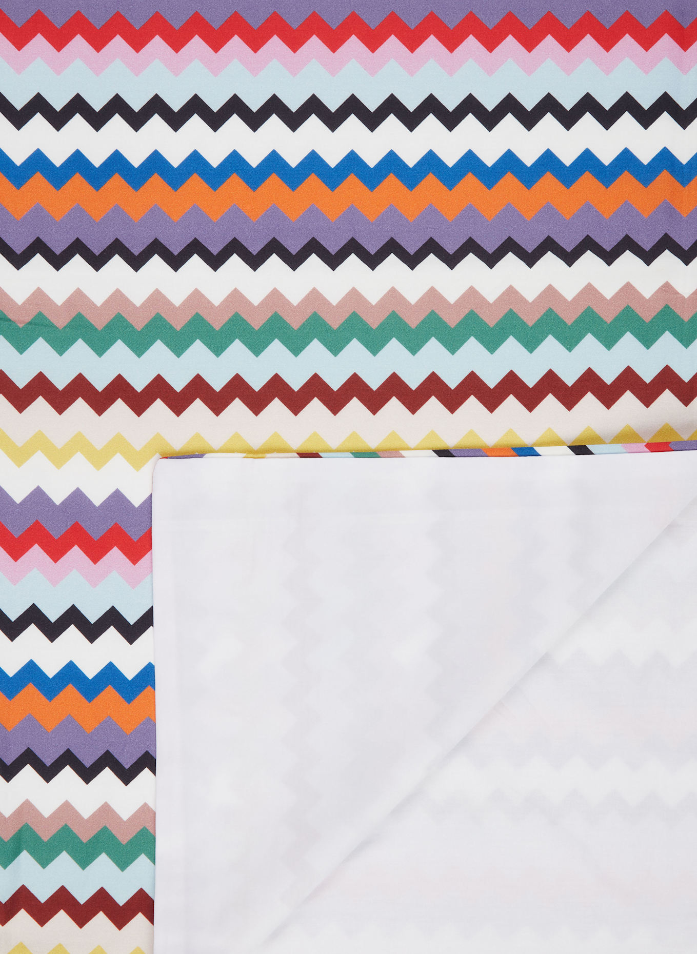 MISSONI Home Poszewka na kołdrę VALPARAISO: LILA / CZERWONY / BIAŁY