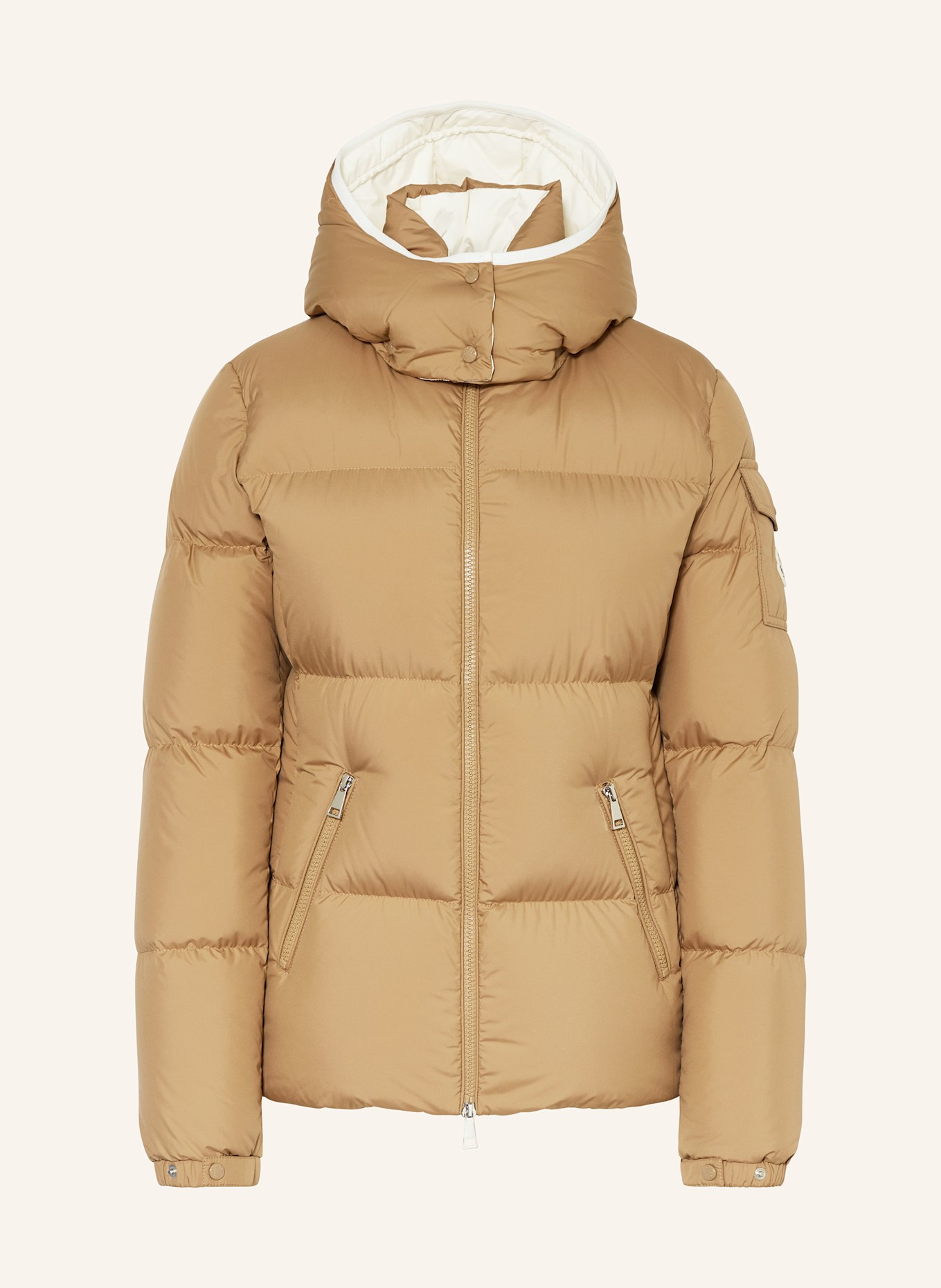 MONCLER Down jacket FOURMINES with detachable hood in beige