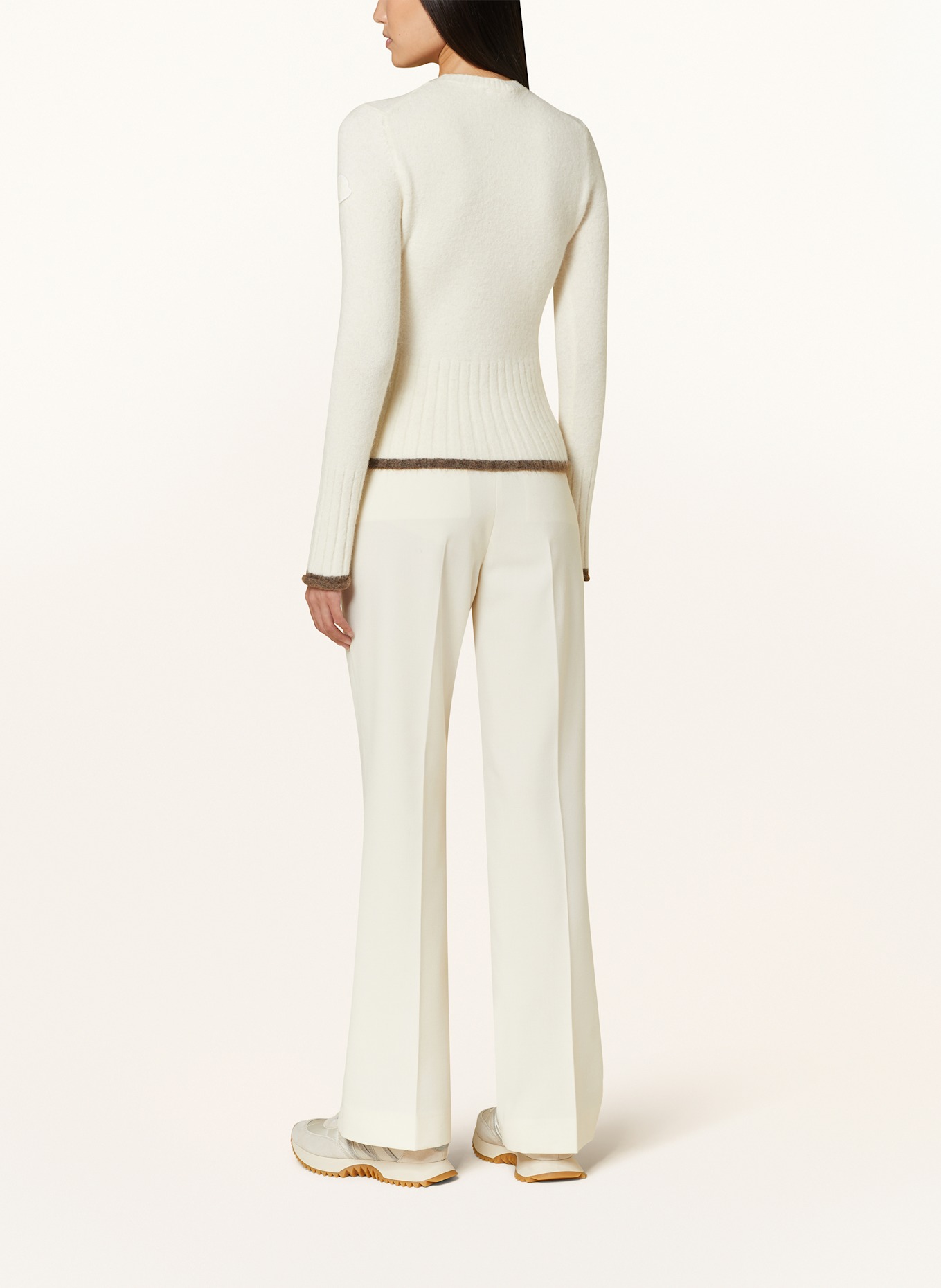 MONCLER Sweater with alpaca: ECRU