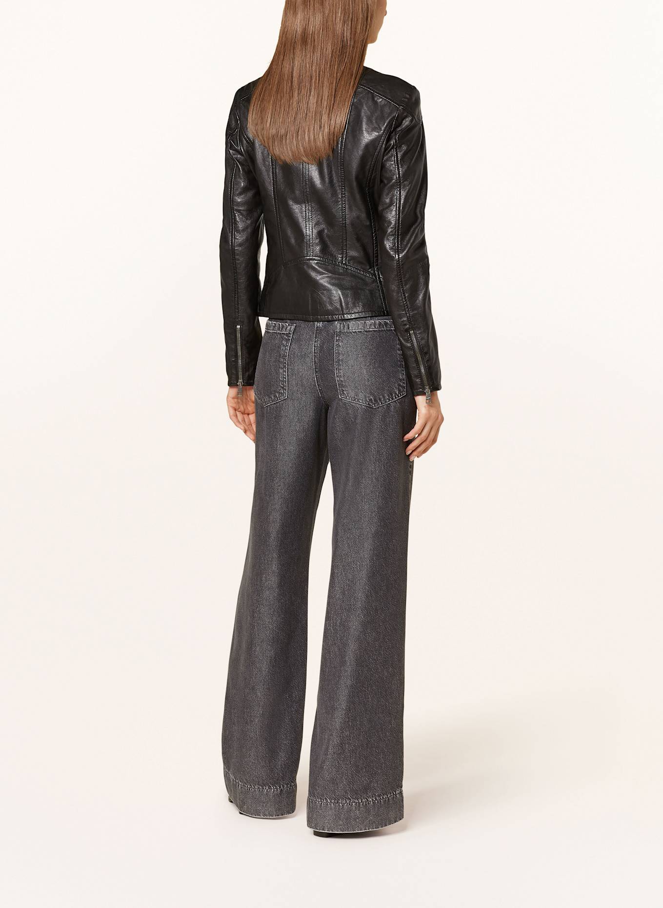 MAURITIUS Leather jacket GWKEILI LASV, Color: BLACK (Image 3)