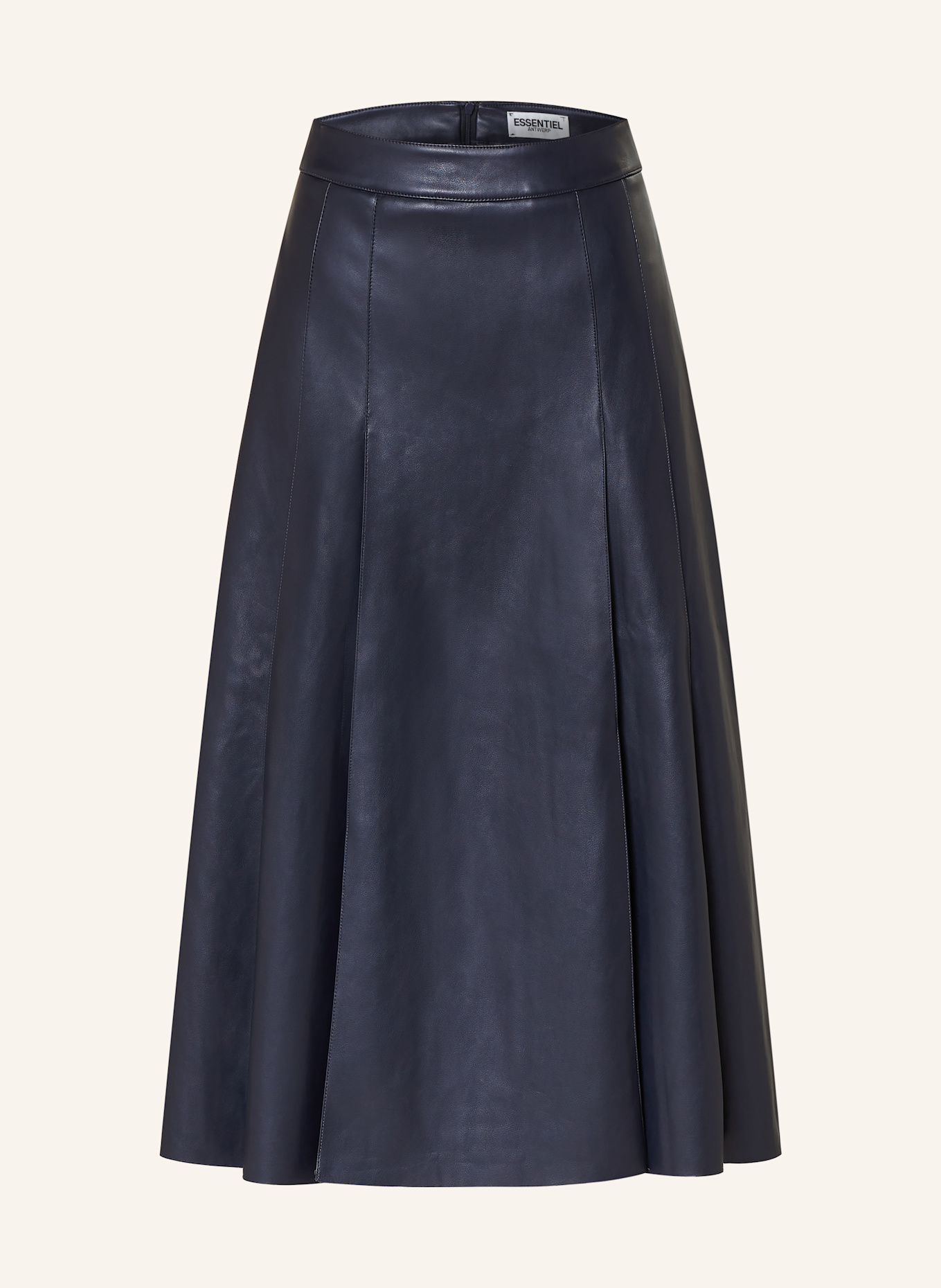 ESSENTIEL ANTWERP Skirt in leather look, Color: DARK BLUE (Image 1)