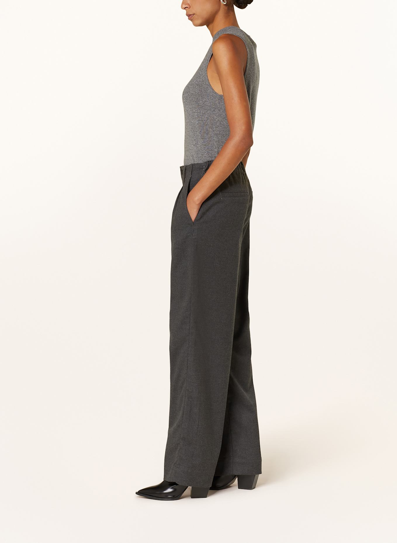 mavi PERA trousers, Color: DARK GRAY (Image 4)