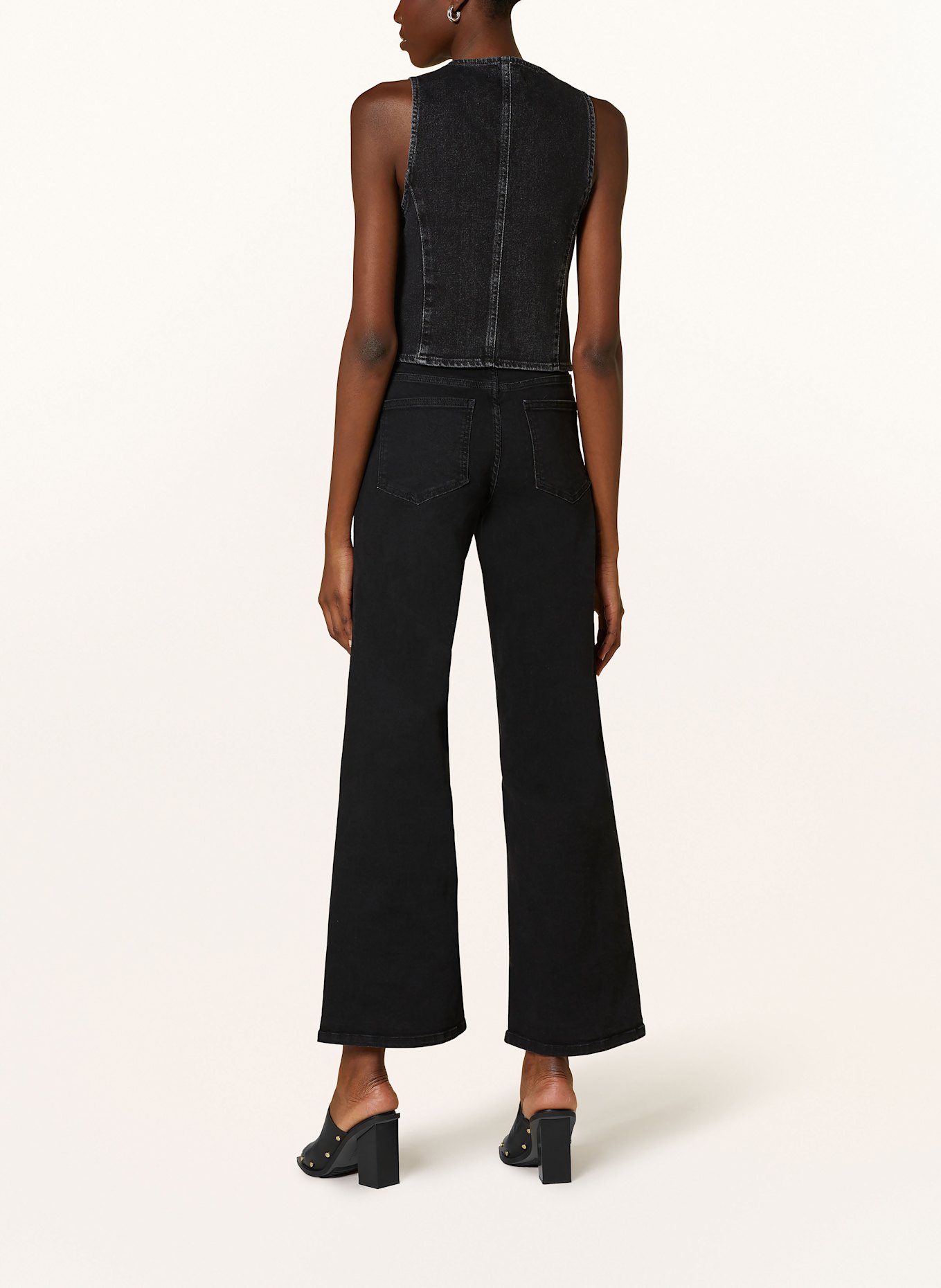 mavi VELA denim vest, Color: BLACK (Image 3)