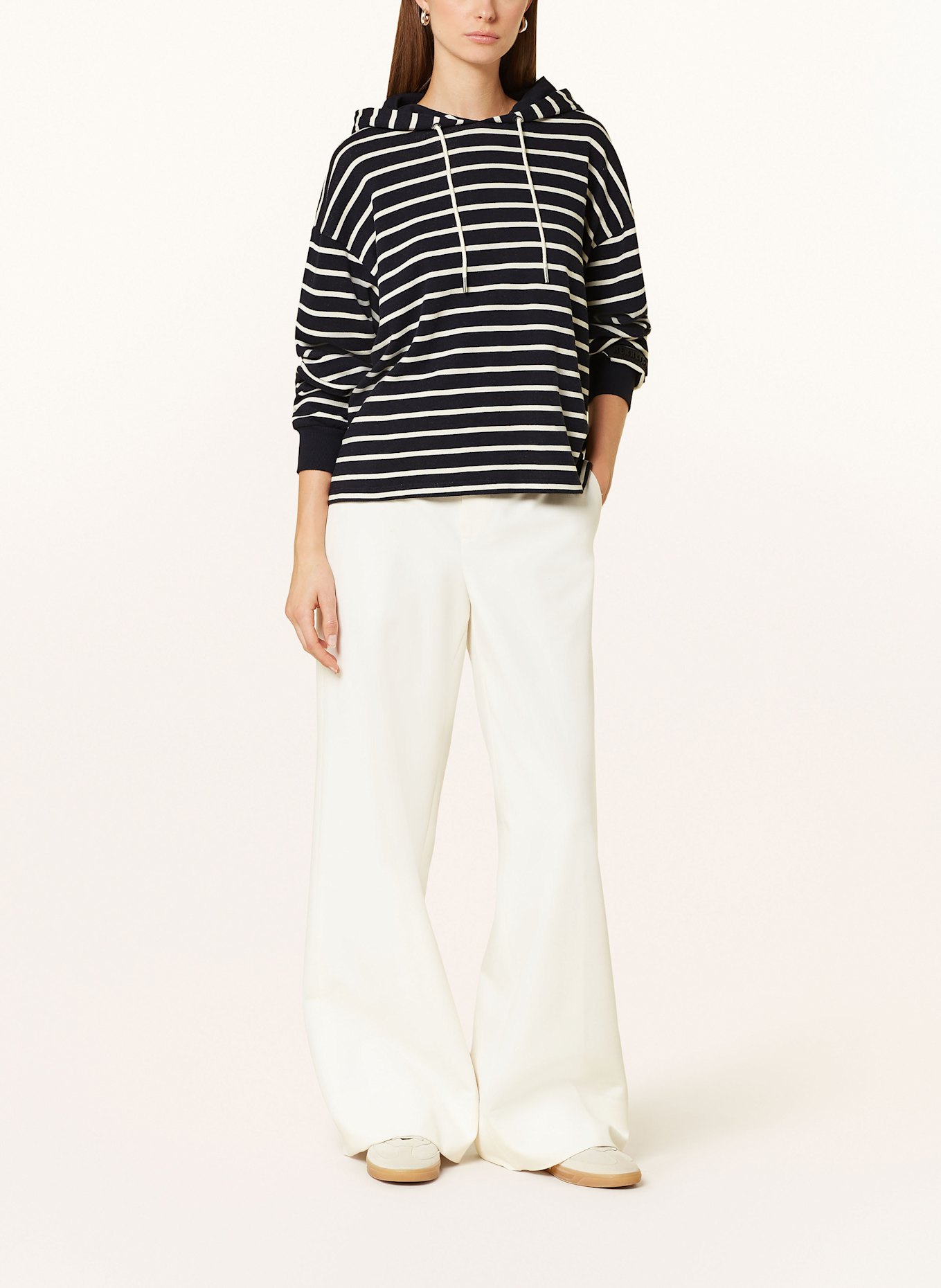 Herrlicher Hoodie HAVEN: DUNKELBLAU/ ECRU