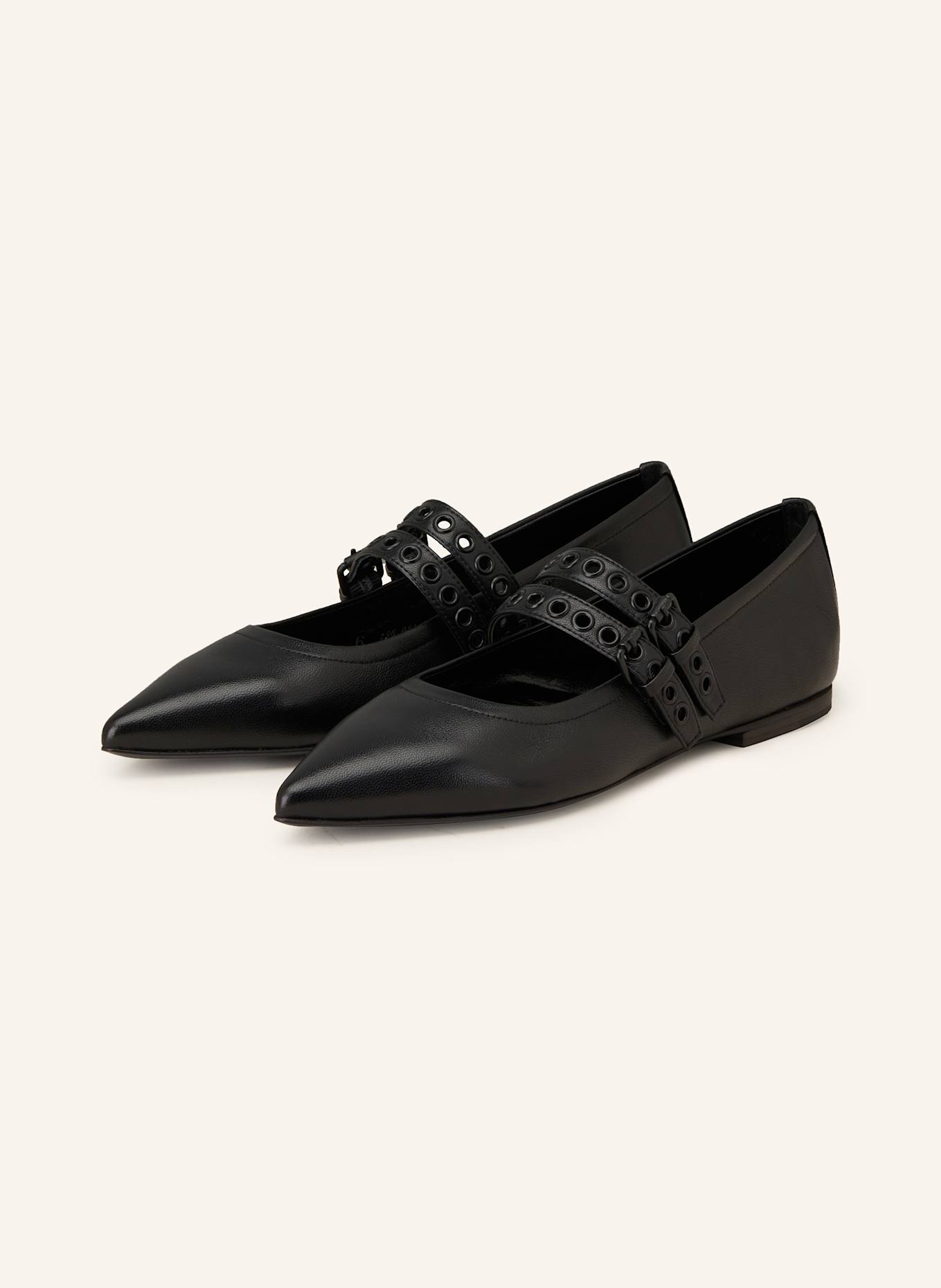 KENNEL & SCHMENGER Mary Jane ballet flats GRETA, Color: BLACK (Image 1)