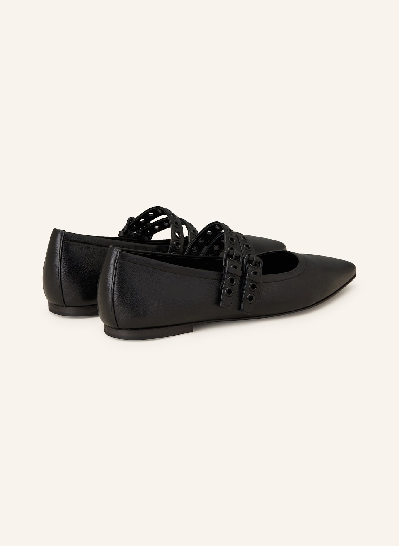 KENNEL & SCHMENGER Mary Jane ballet flats GRETA, Color: BLACK (Image 2)